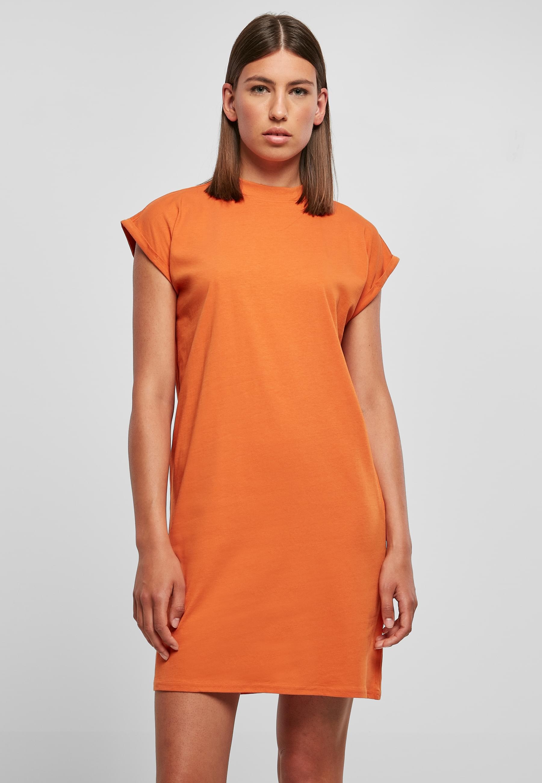 URBAN CLASSICS Shirtkleid »Urban Classics Damen Ladies Turtle Extended Shoulder Dress«, (1 tlg.)