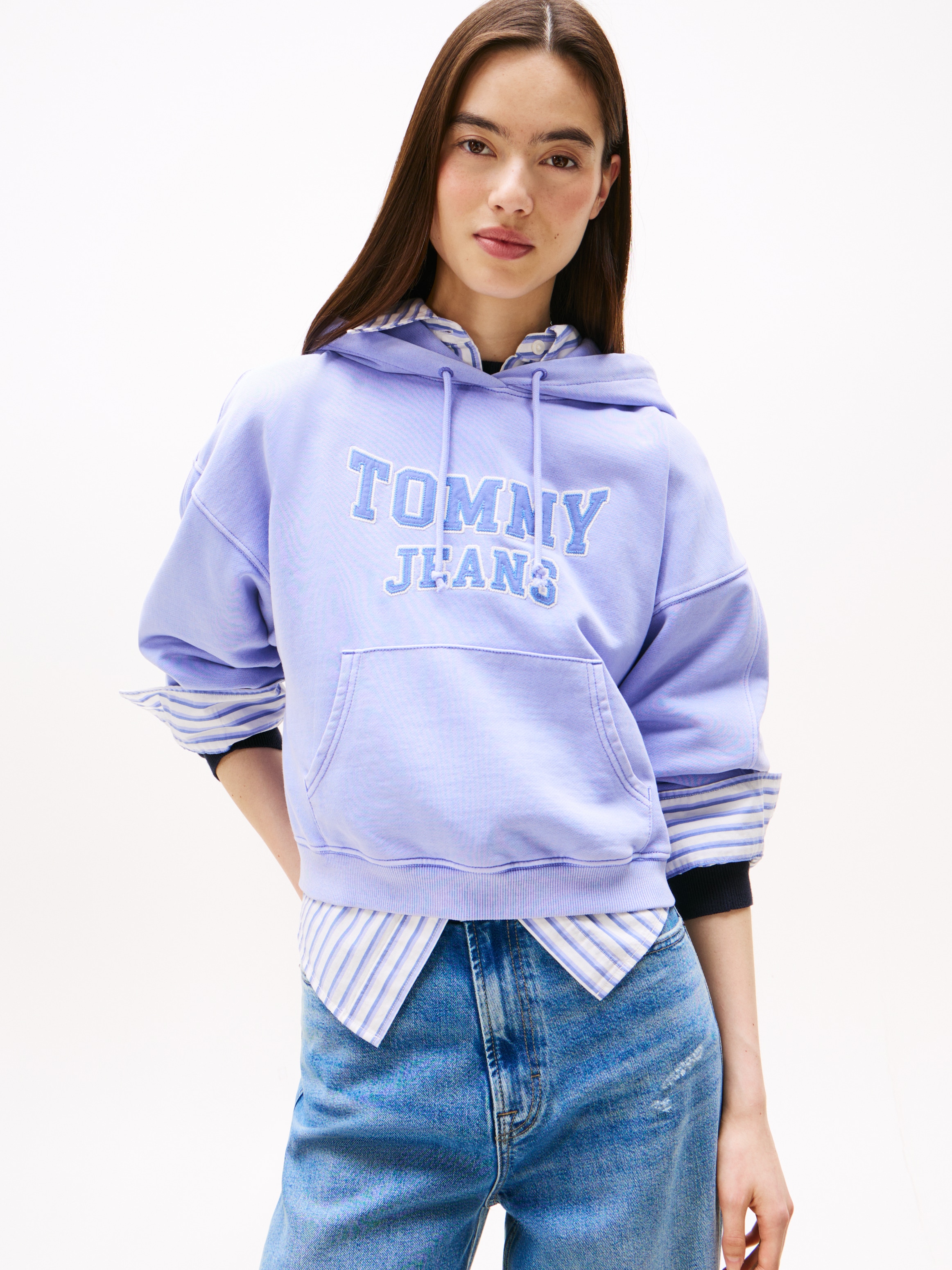 Tommy Jeans Kapuzensweatshirt "TJW BXY CRP VARSITY HOODIE" günstig online kaufen