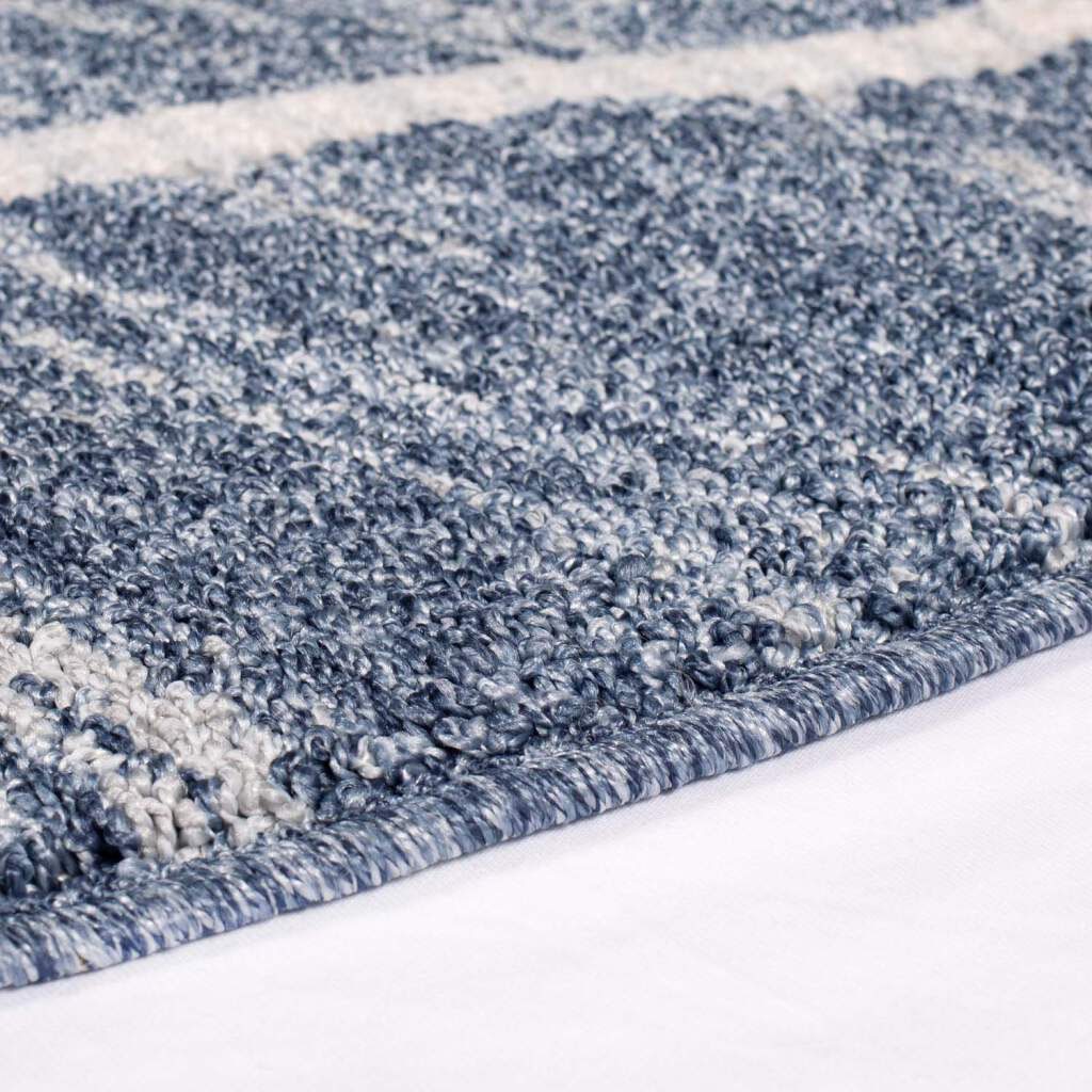 Carpet City Teppich »Art 2646«, rund, 7 mm Höhe, Kurzflor, Rauten-Optik, ideal für Flur & Diele