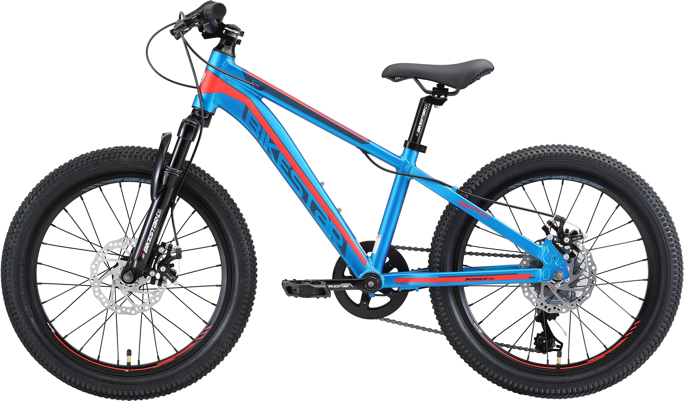 Bikestar Jugendfahrrad, 7 Gang, Shimano, RD-TY21 Schaltwerk, Kettenschaltung