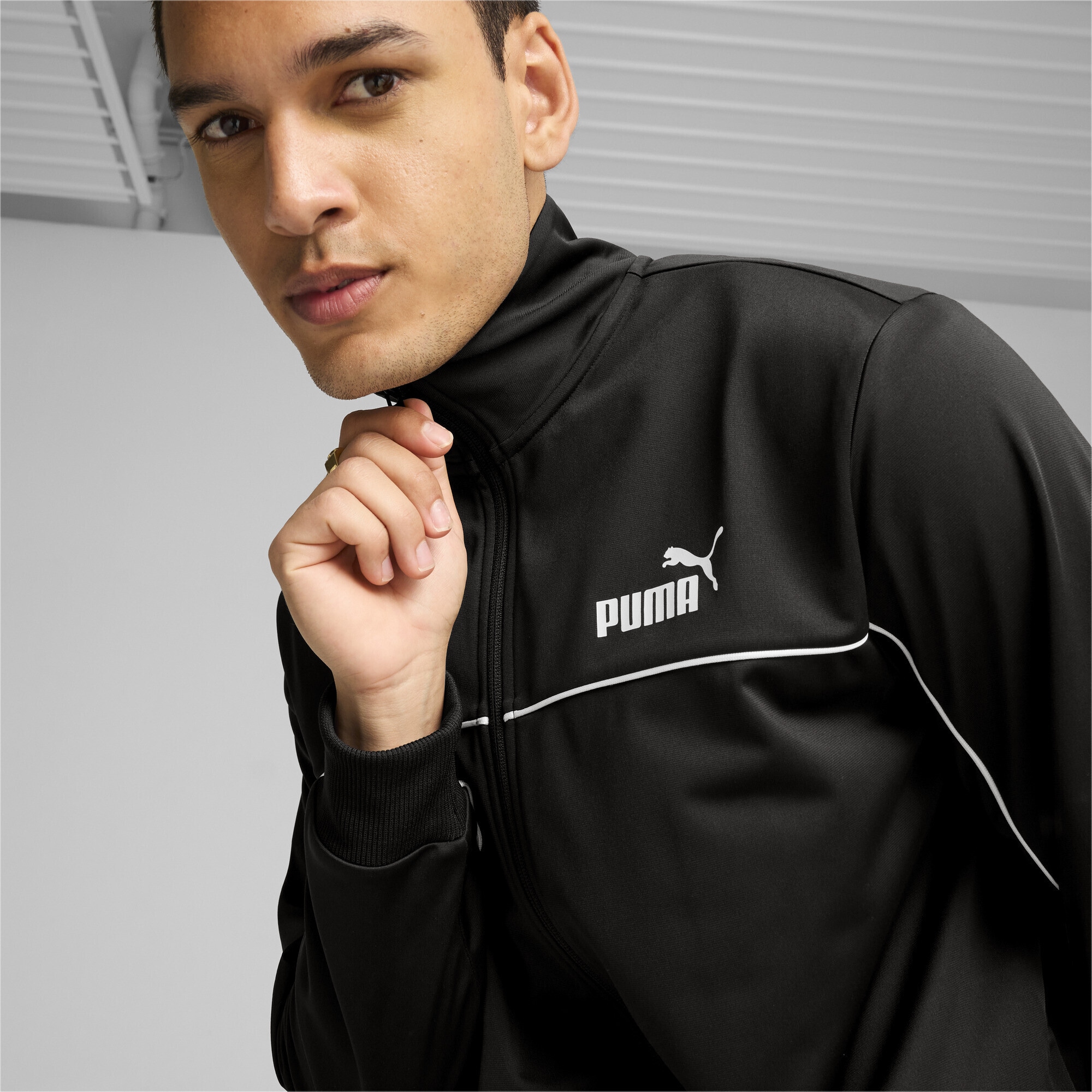 PUMA Jogginganzug »Trainingsanzug mit Paspel Herren«