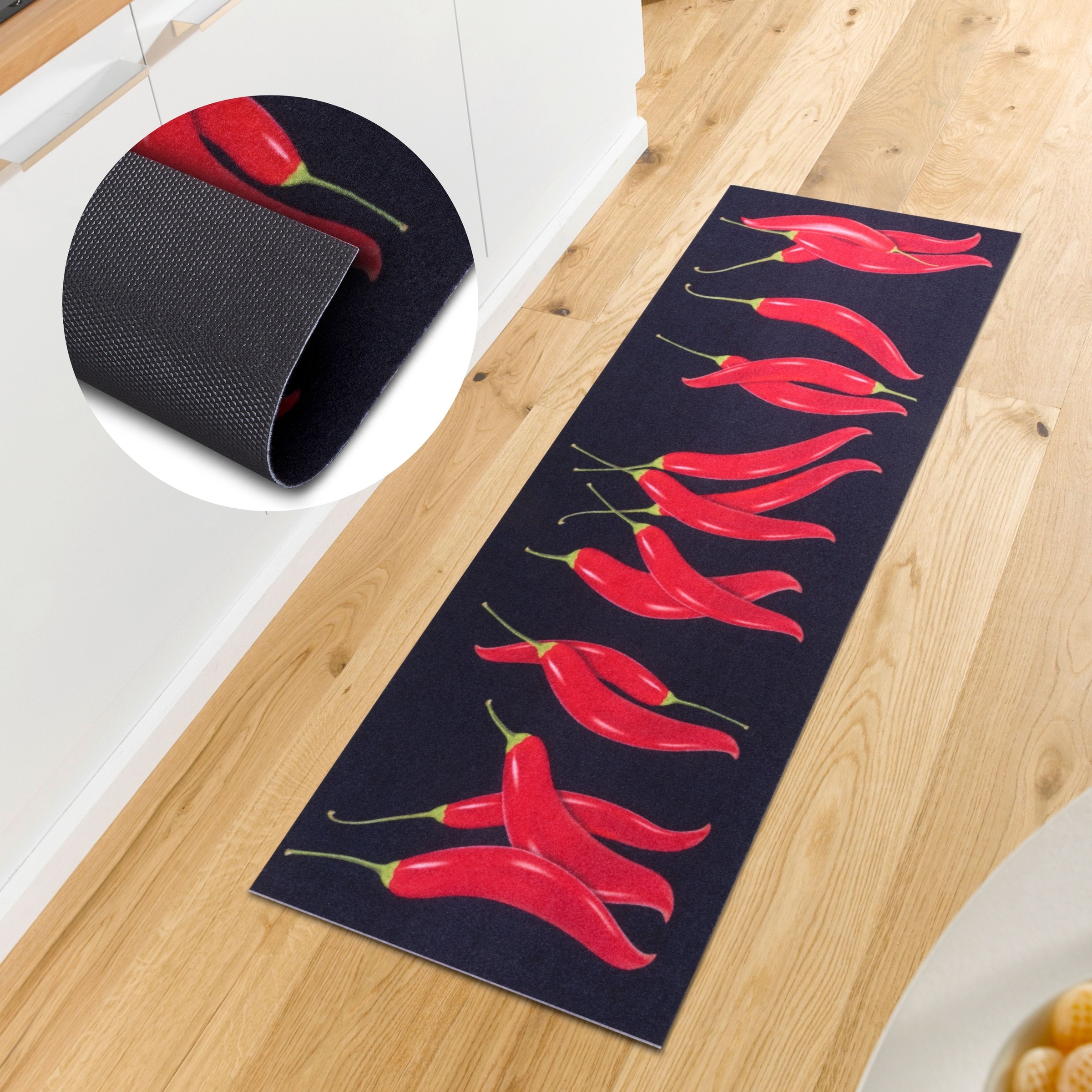 HANSE Home Küchenläufer "Chili Dance" rechteckig 3 mm Höhe Läufer, Rutschfe günstig online kaufen