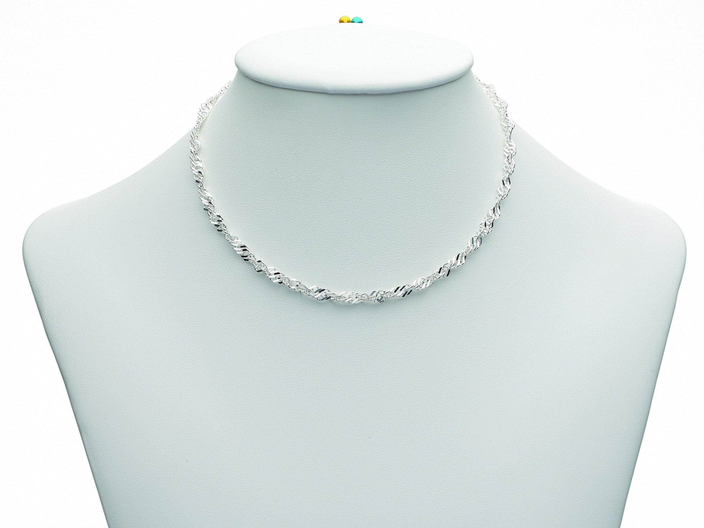 Silberkette »925 Silber Singapur Halskette 50 cm Ø 3,5 mm«, Silberschmuck für Damen