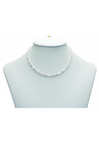 Silberkette »925 Silber Singapur Halskette 50 cm Ø 3,5 mm«, Silberschmuck für Damen