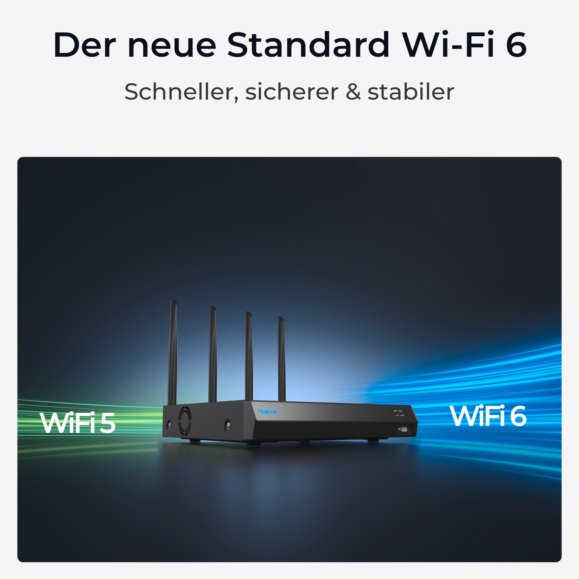 Reolink Überwachungskamera Zubehör »NVS12W - 12-Kanal WiFi 6 NVR, unterstützt bis zu 16MP Kamera, 2TB HDD«, Außenbereich, 24/7 lokale Aufzeichnung, Bis zu 16TB Speicherung, 5/2,4 GHz WLAN