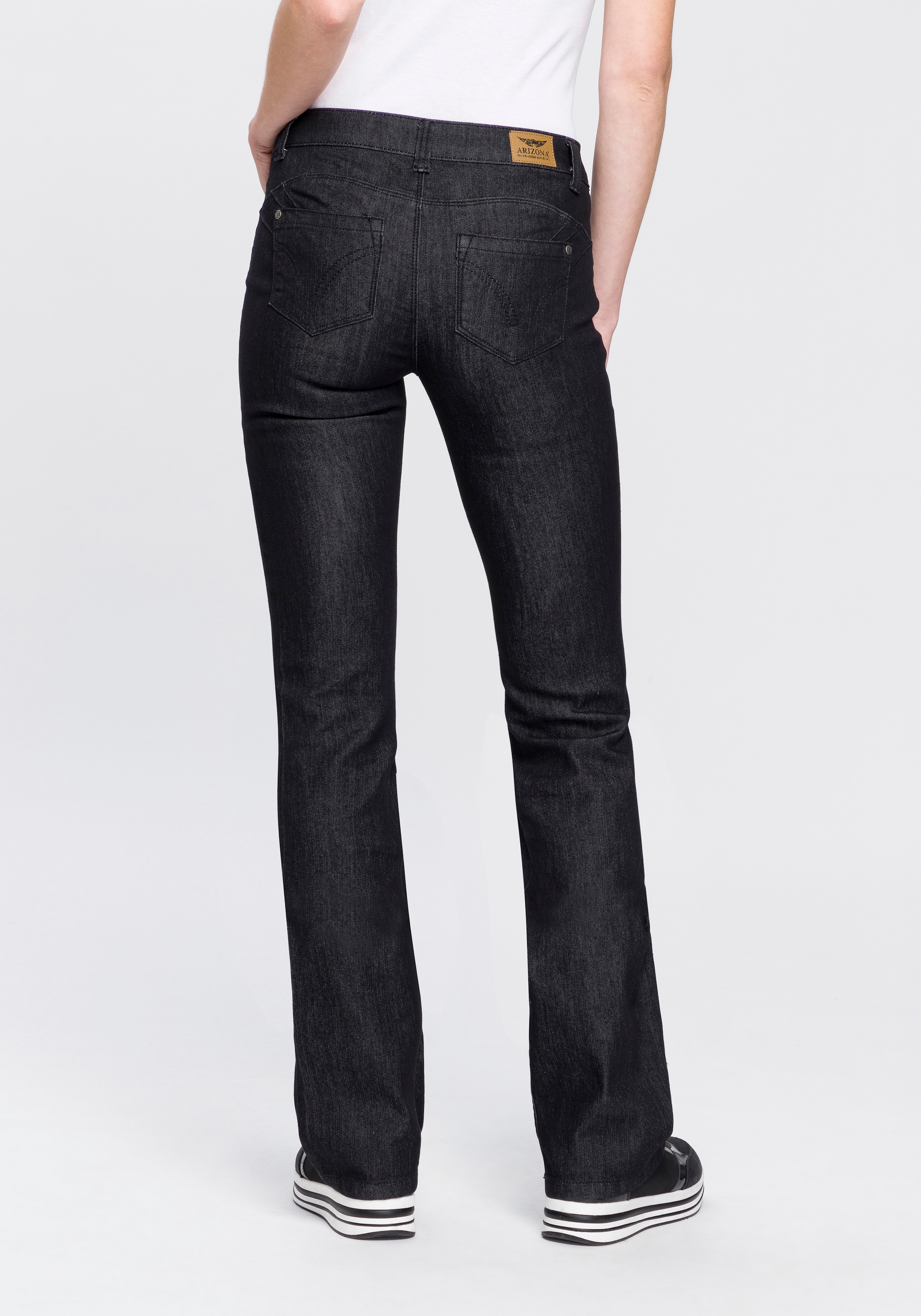 Arizona Bootcut-Jeans »Shaping«, Mid Waist