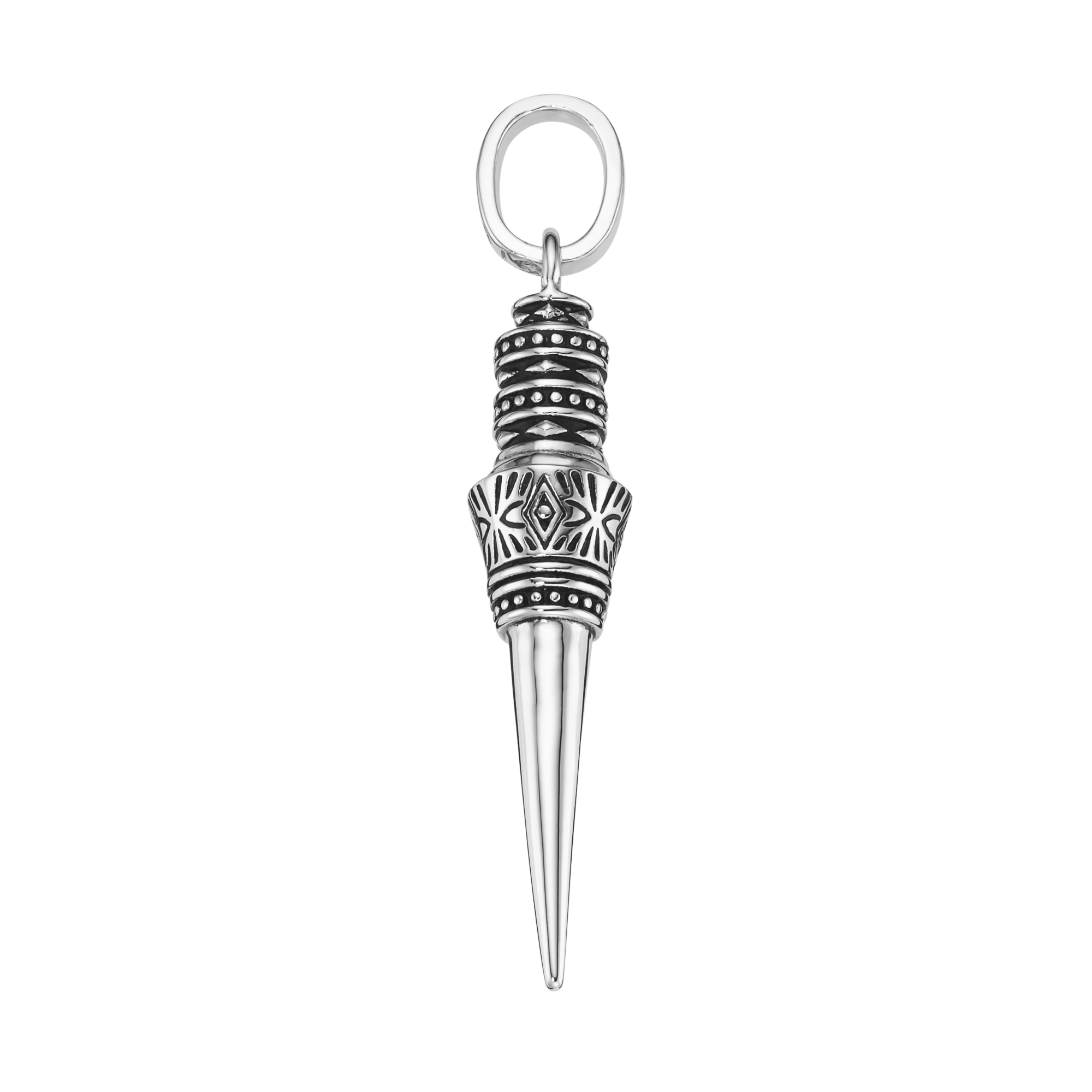 GIORGIO MARTELLO MILANO Kettenanhänger »Pendel mit geschwärzten Ornamenten, Silber 925«