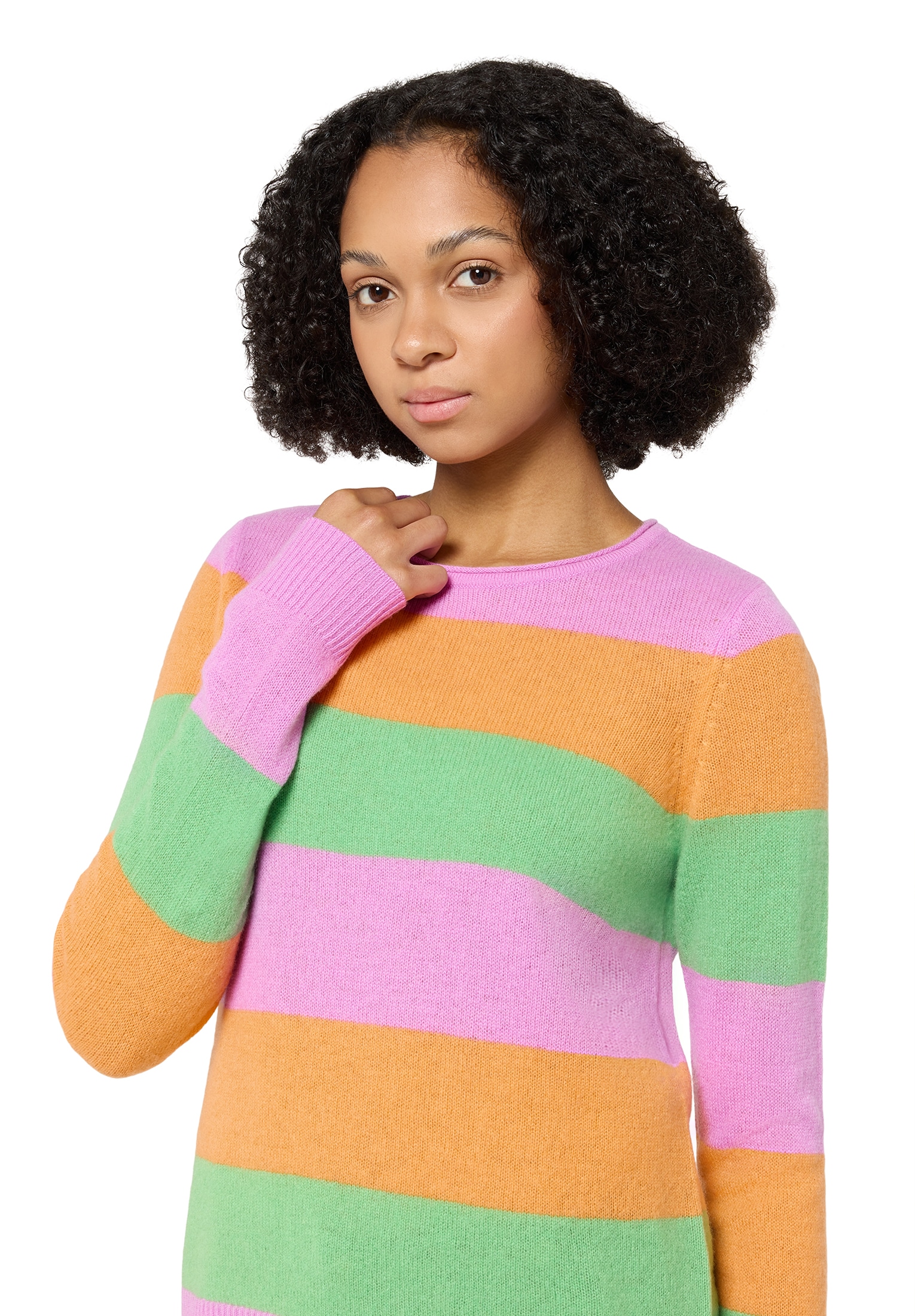 Cartoon Strickpullover »Damen mit Rundhalsausschnitt« 1 tlg.
