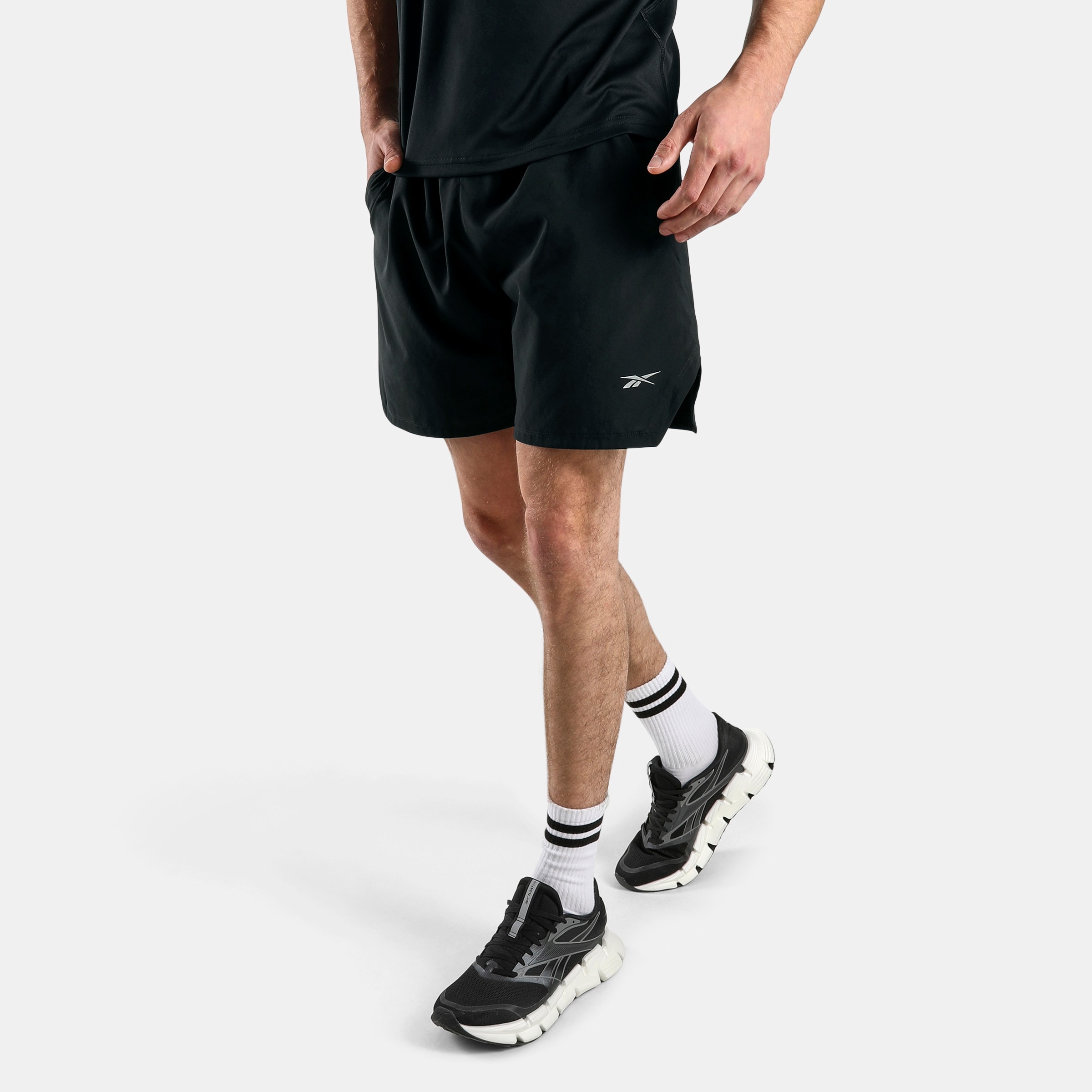 Reebok Laufshorts "ID RUN SHORTS" aus Polyester, erhältlich in den Größen S bis XXL