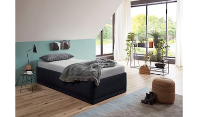 Polsterbett »Texel«, Komforthöhe mit Zierkissen, Bettkasten bei Ausführung mit Matratze