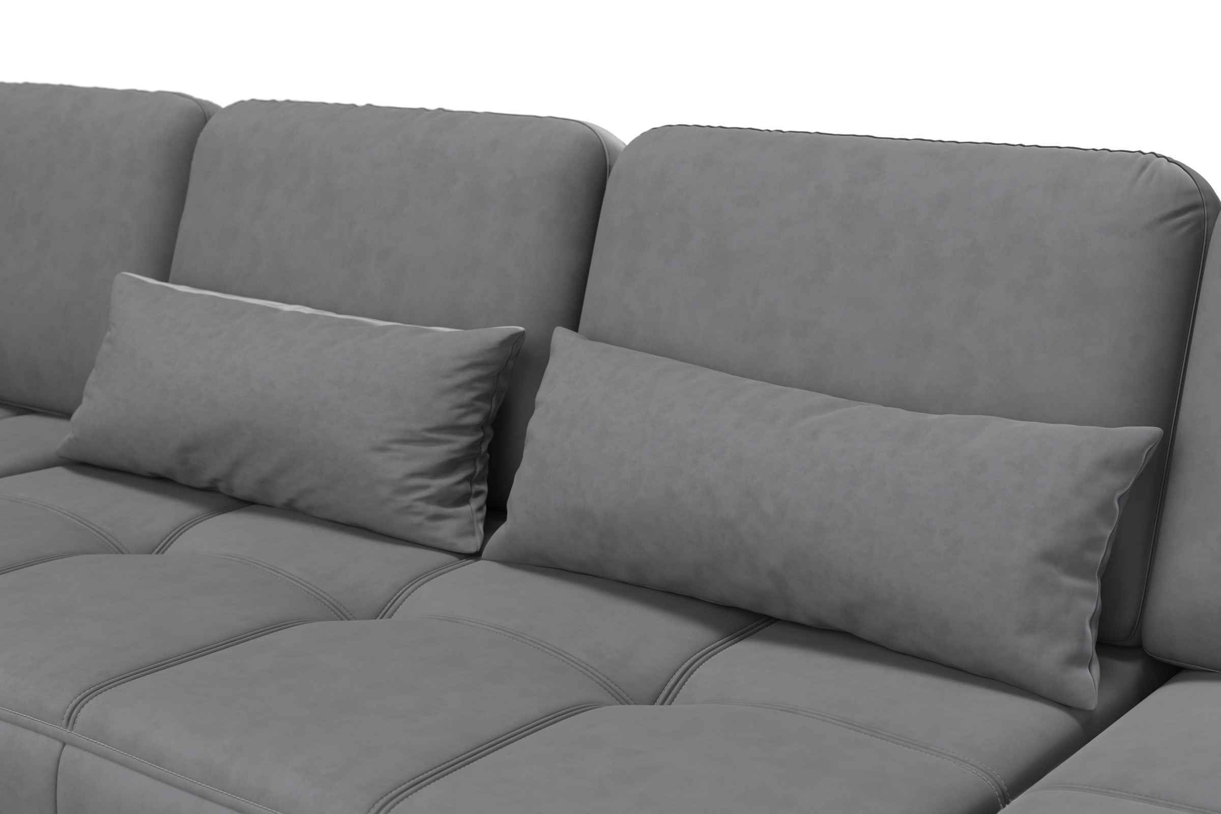 sit&more Wohnlandschaft »Bendigo U-Form«, inklusive Sitztiefenverstellung, Bodenfreiheit 15 cm, in 2 Fußfarben