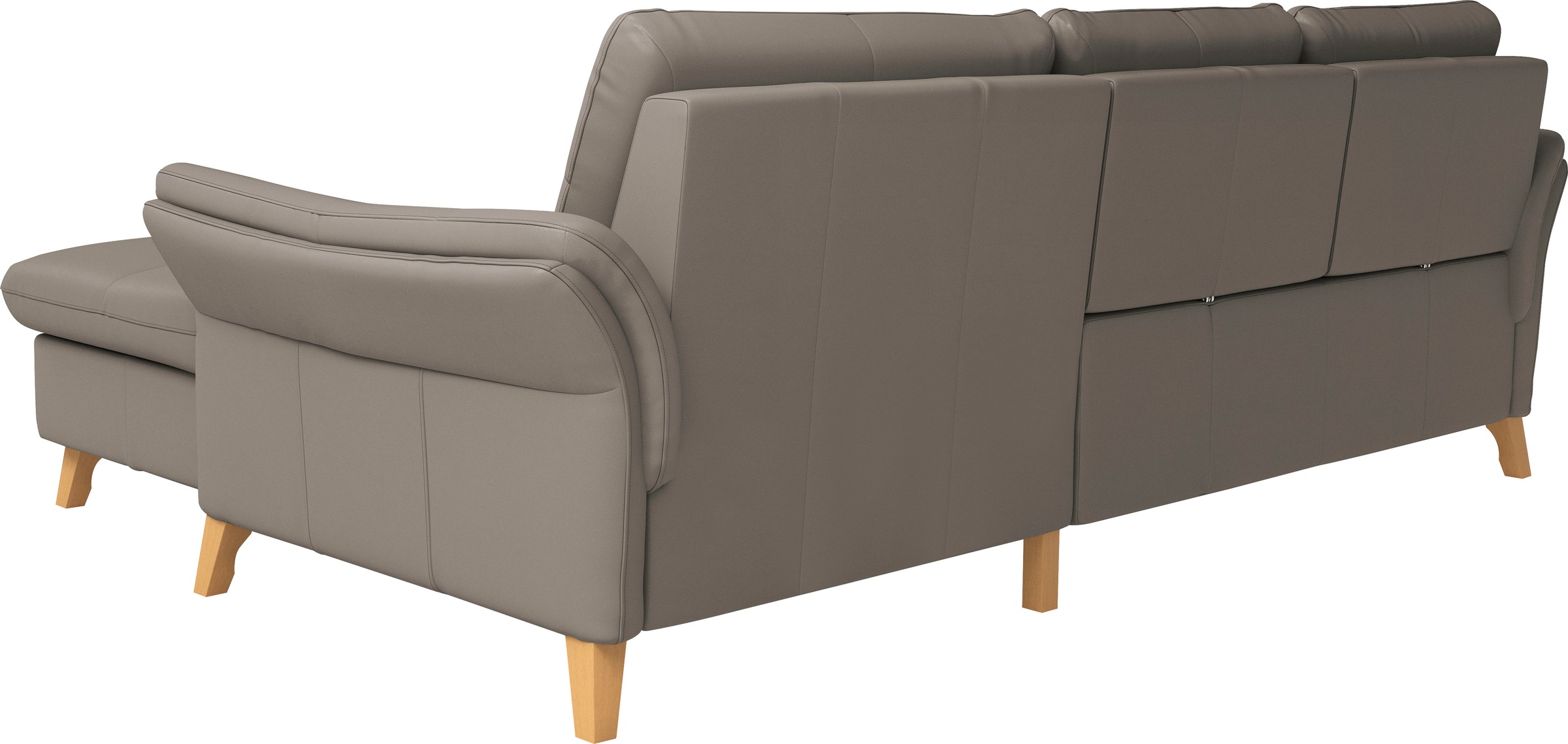 sit&more Ecksofa »Göteborg«, Sitztiefenverstellung und Federkern, wahlweise mit Bettfunktion
