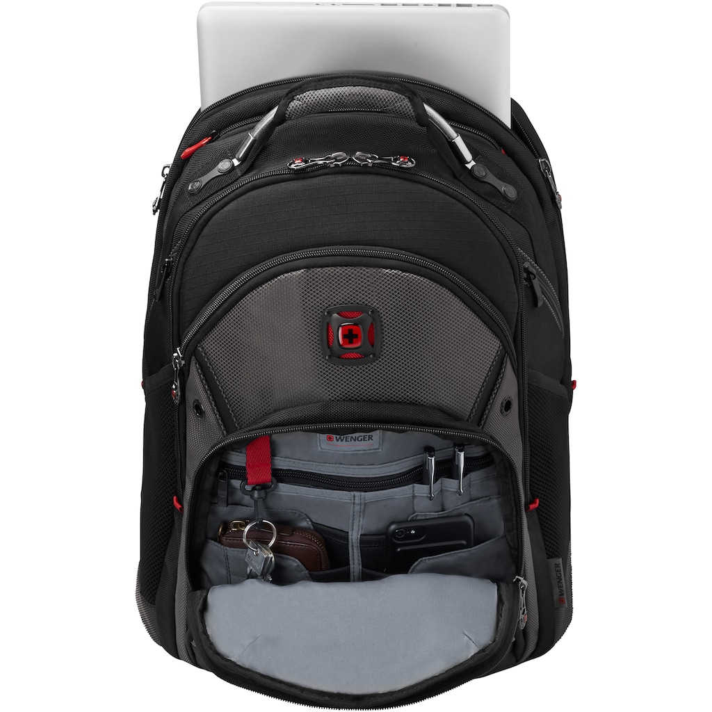 Wenger Laptoprucksack »Synergy, schwarz/grau«