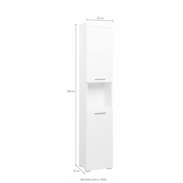 INOSIGN Hochschrank »Avena«, Höhe 190 cm, Badezimmerschrank mit 2 Türen und 1  offenen Fach | BAUR