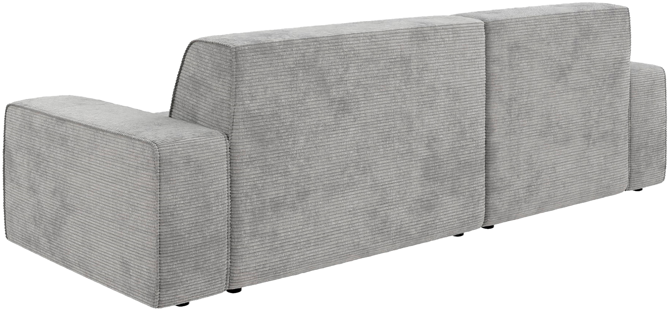 TRENDMANUFAKTUR Ecksofa »Graz, wahlweise mit Sitzvorschub und Bettkasten, L-Form, Breite 246 cm«, in Cord-, haustierfreundlichem LEO Struktur- oder LUMOS-3D-Bezug