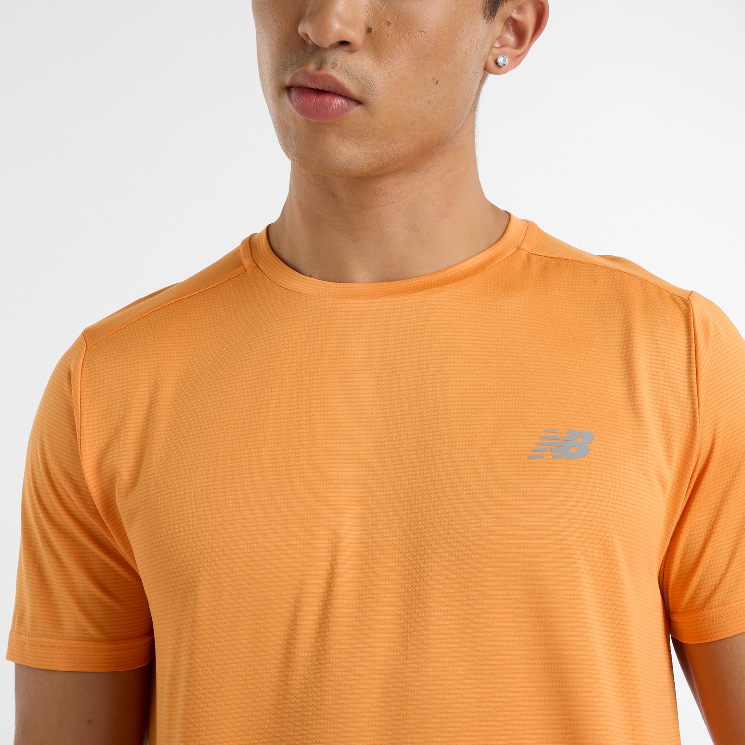 New Balance Laufshirt »MENS RUNNING SS TOP«, mit Streifendesign