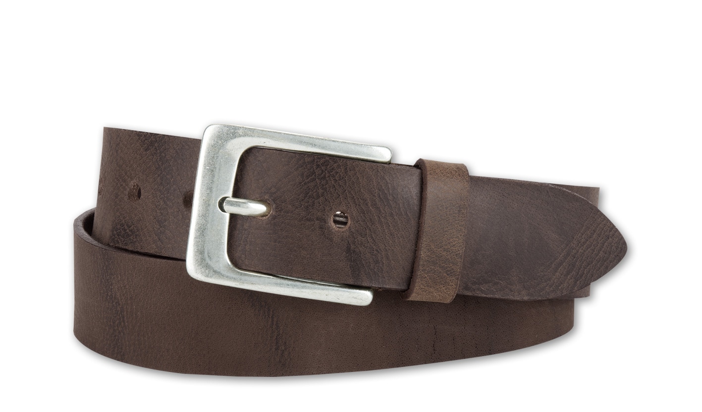 BERND GÖTZ Ledergürtel "Ledergürtel aus Büffelleder mit silberner Dornschli günstig online kaufen