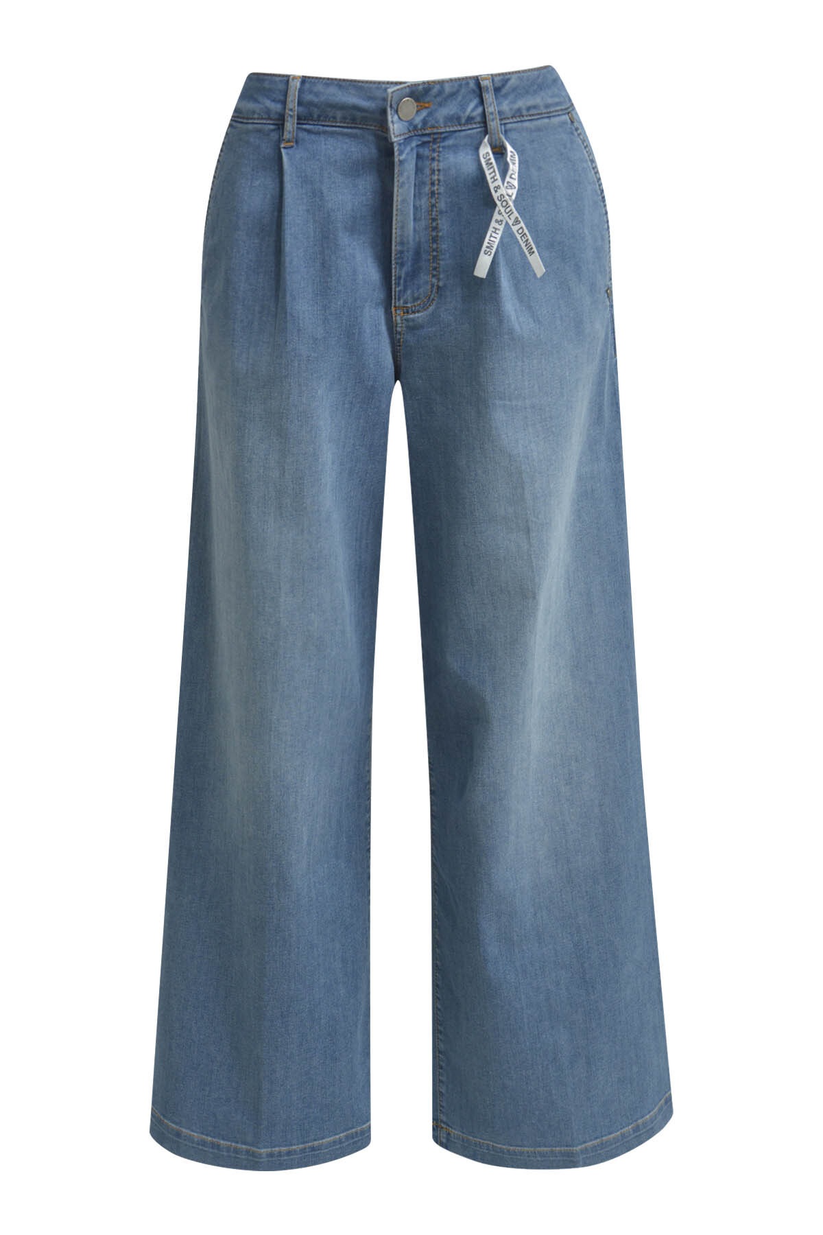 Smith & Soul Weite Jeans, mit Used-Waschung