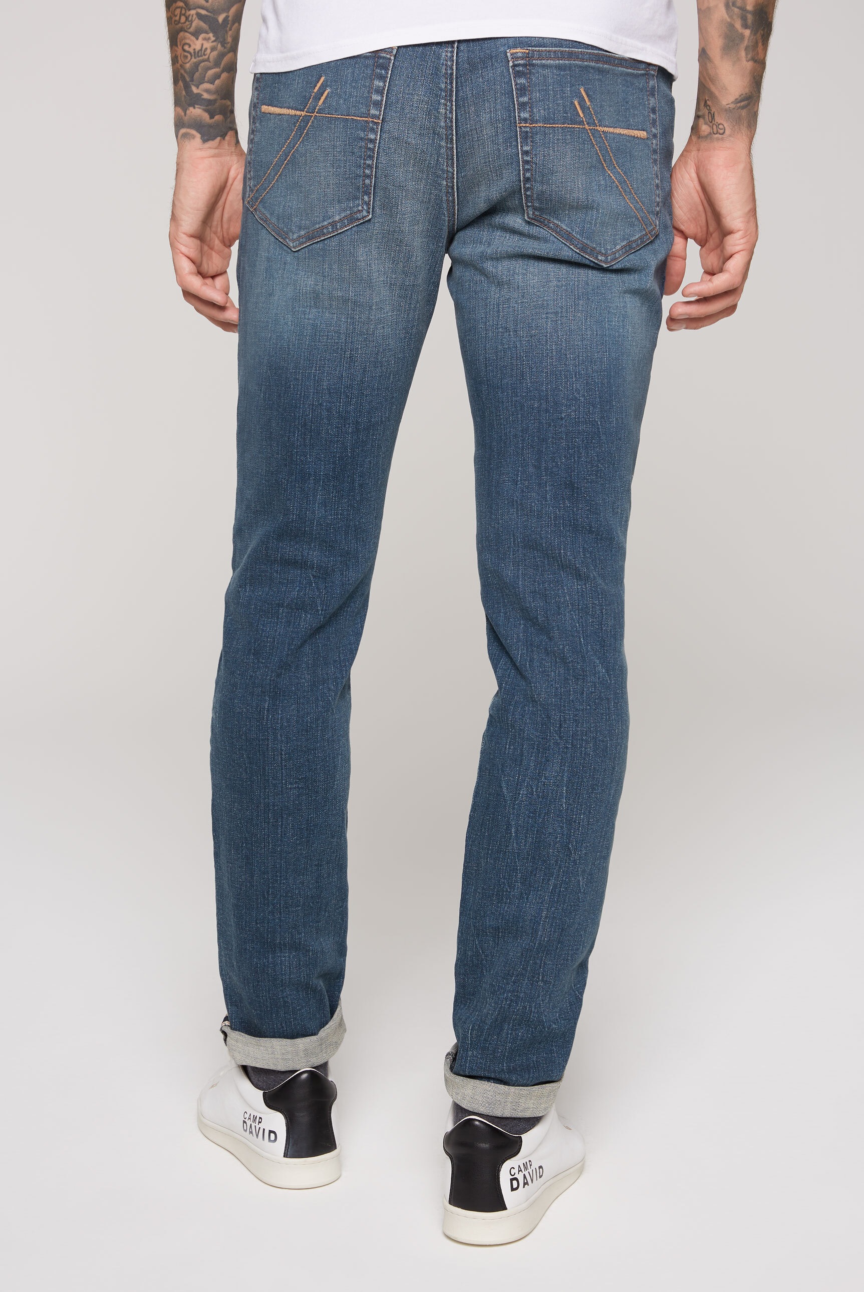 CAMP DAVID Regular-fit-Jeans, mit hoher Leibhöhe