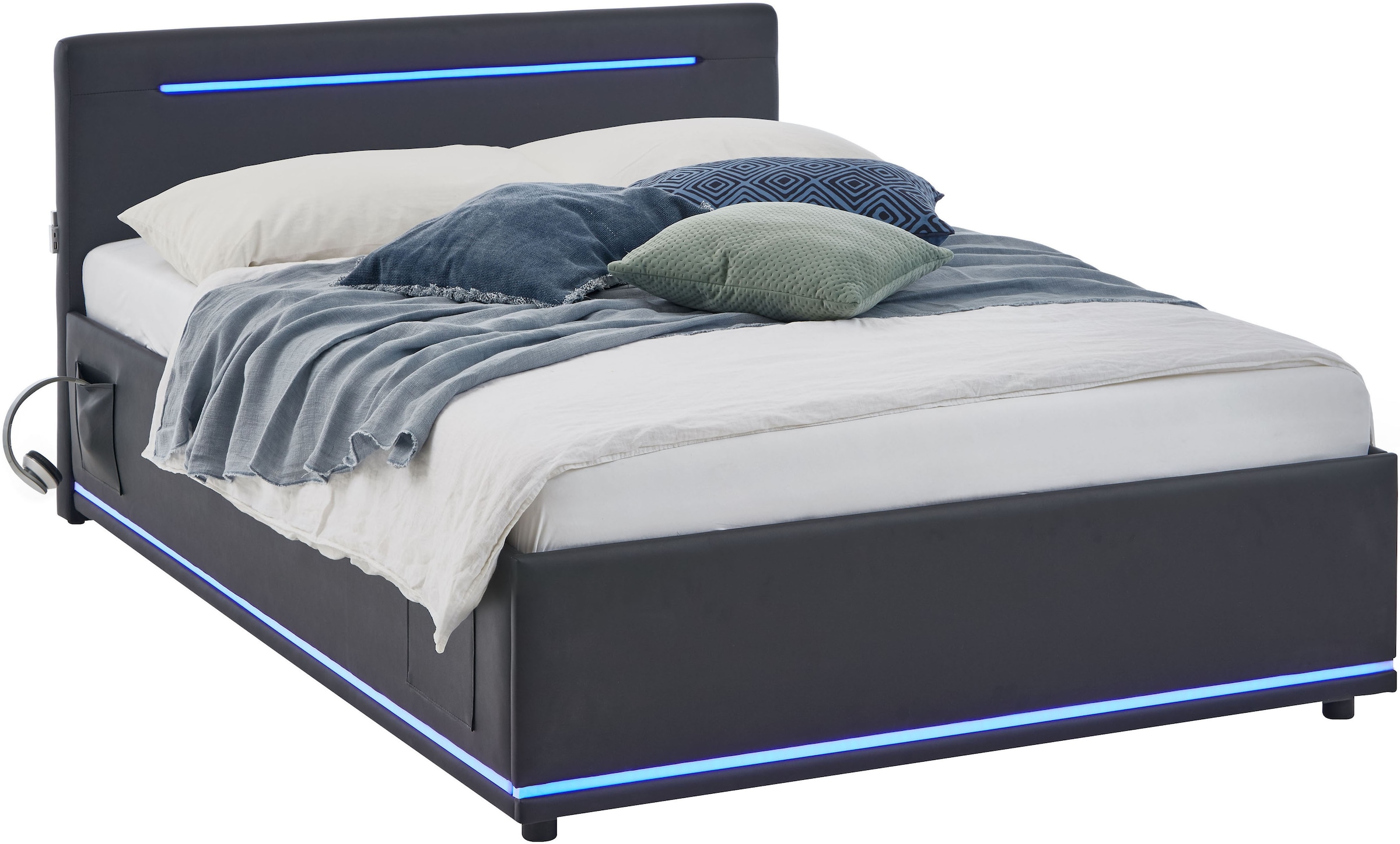 meise.möbel Polsterbett "CIRCLE inkl. LED-Beleuchtung & USB-Anschluss, wahl günstig online kaufen