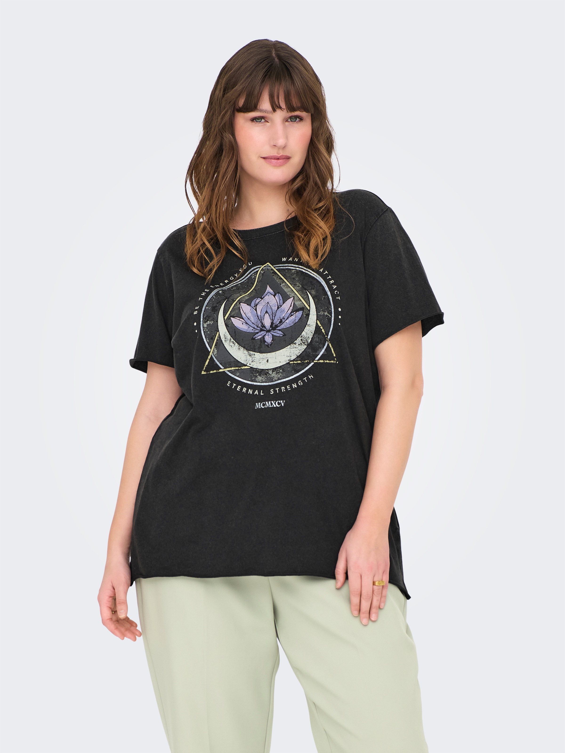 ONLY CARMAKOMA Kurzarmshirt »CARMIKO LIFE WASHED SS REG TEE JRS«