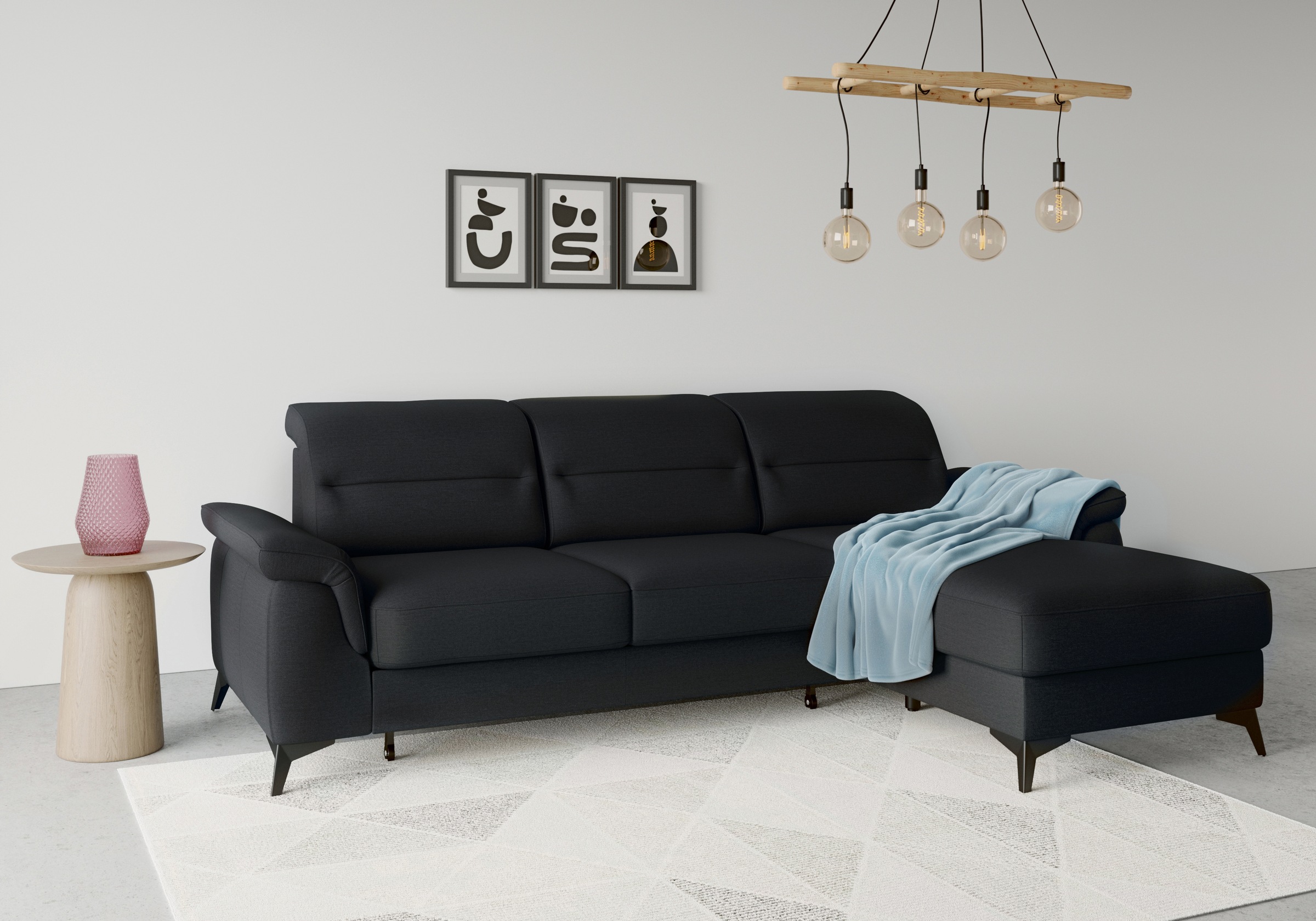 sit&more Ecksofa "Sinatra L-Form" mit Recamiere, optional mit Kopfteilverst günstig online kaufen