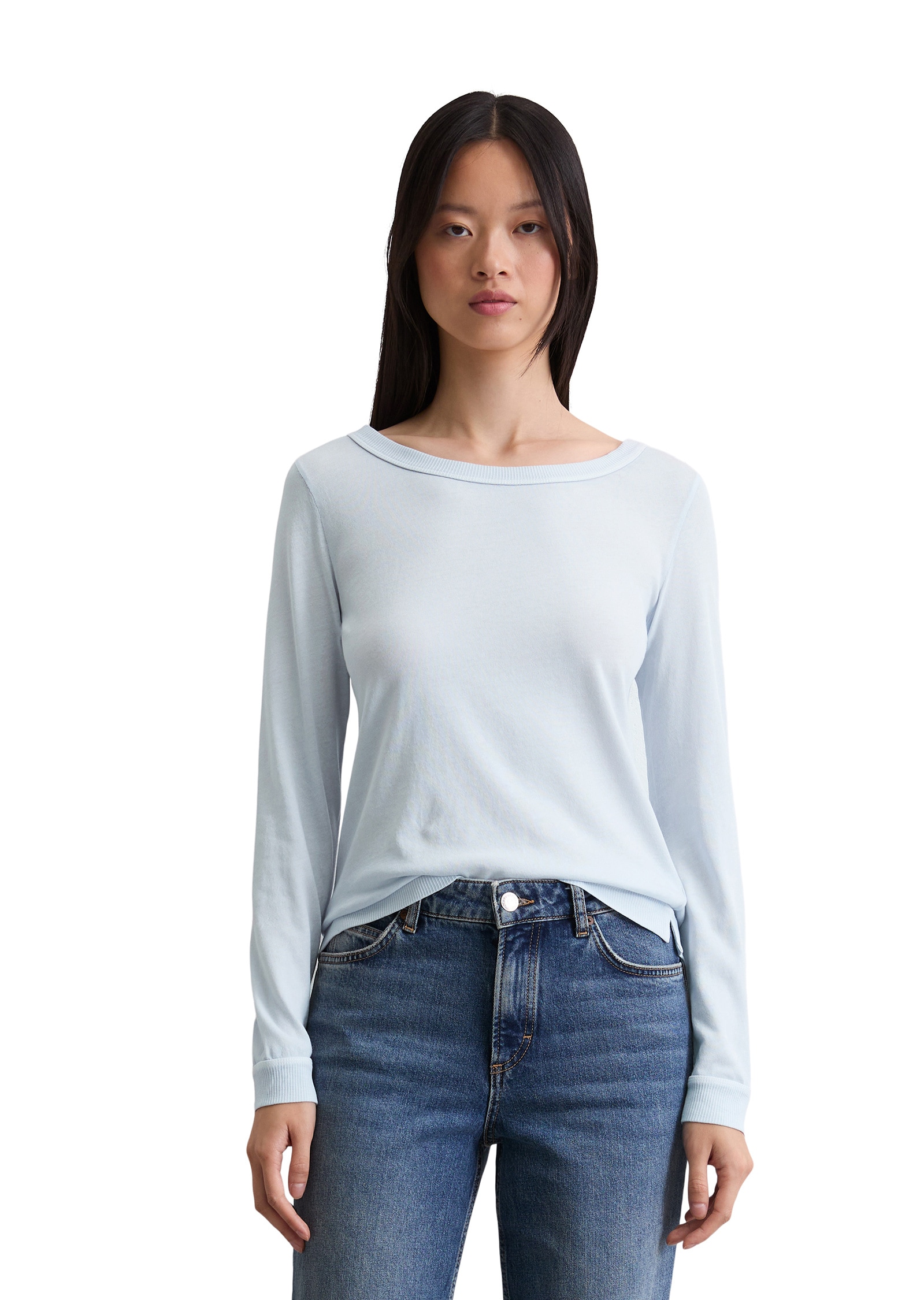 Marc OPolo Langarmshirt "aus Organic Cotton" günstig online kaufen