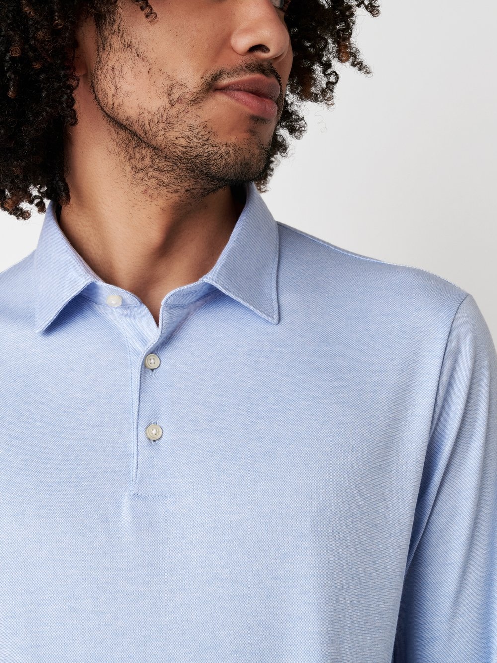 DESOTO Langarm-Poloshirt »Essential Polo Kent 1/1«, Mit Rundhalsausschnitt