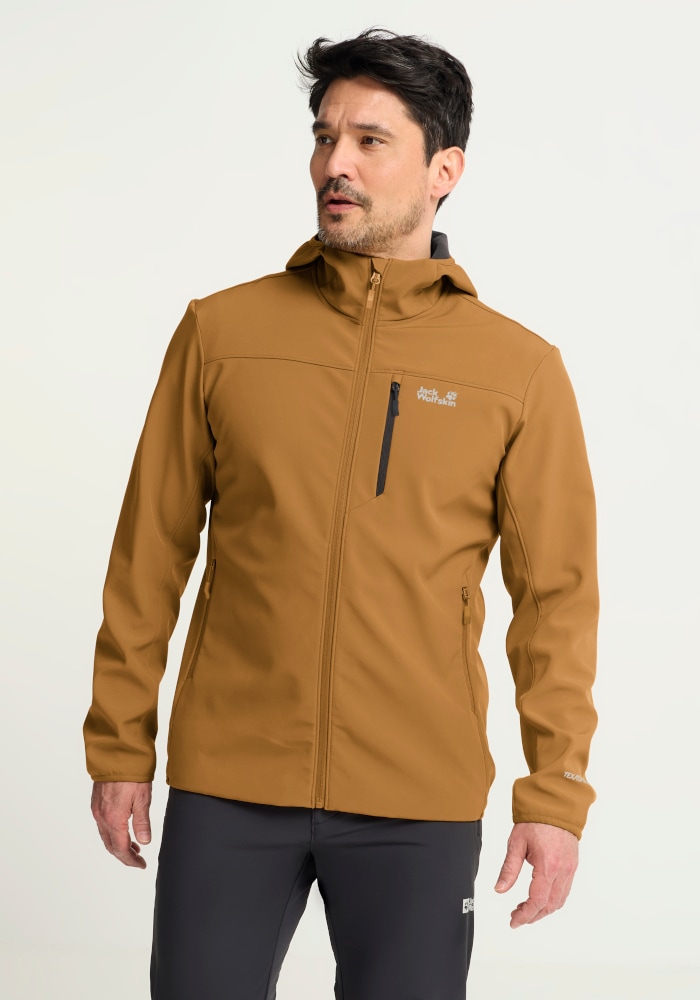 Jack Wolfskin Outdoorjacke "WILD WINDS HOODED JKT M" mit Kapuze Windjacke mit Kapuze, wind- und wasserabweisend, atmungsaktiv