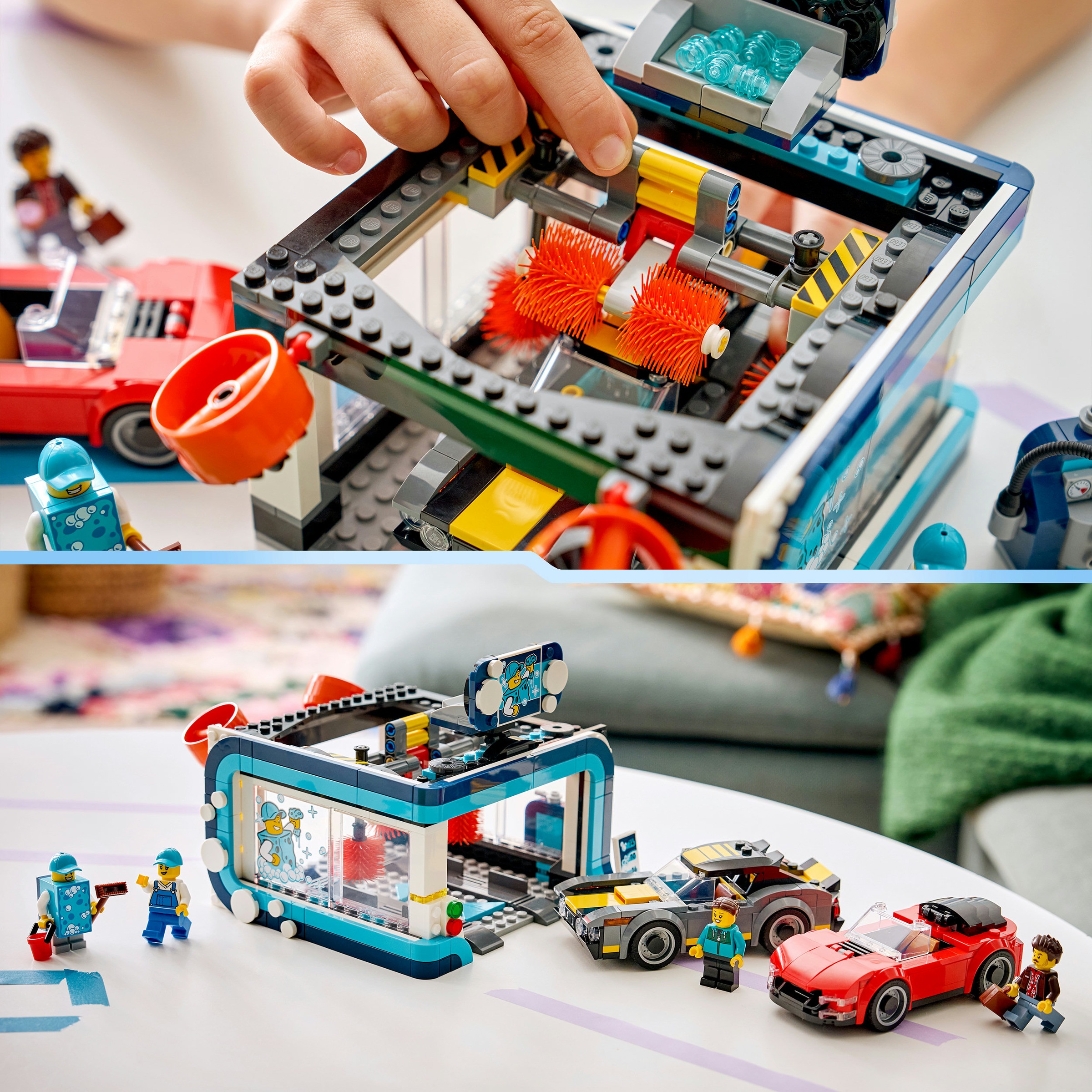 LEGO® Konstruktionsspielsteine »Waschstraße (60497), LEGO City« Made in Europe