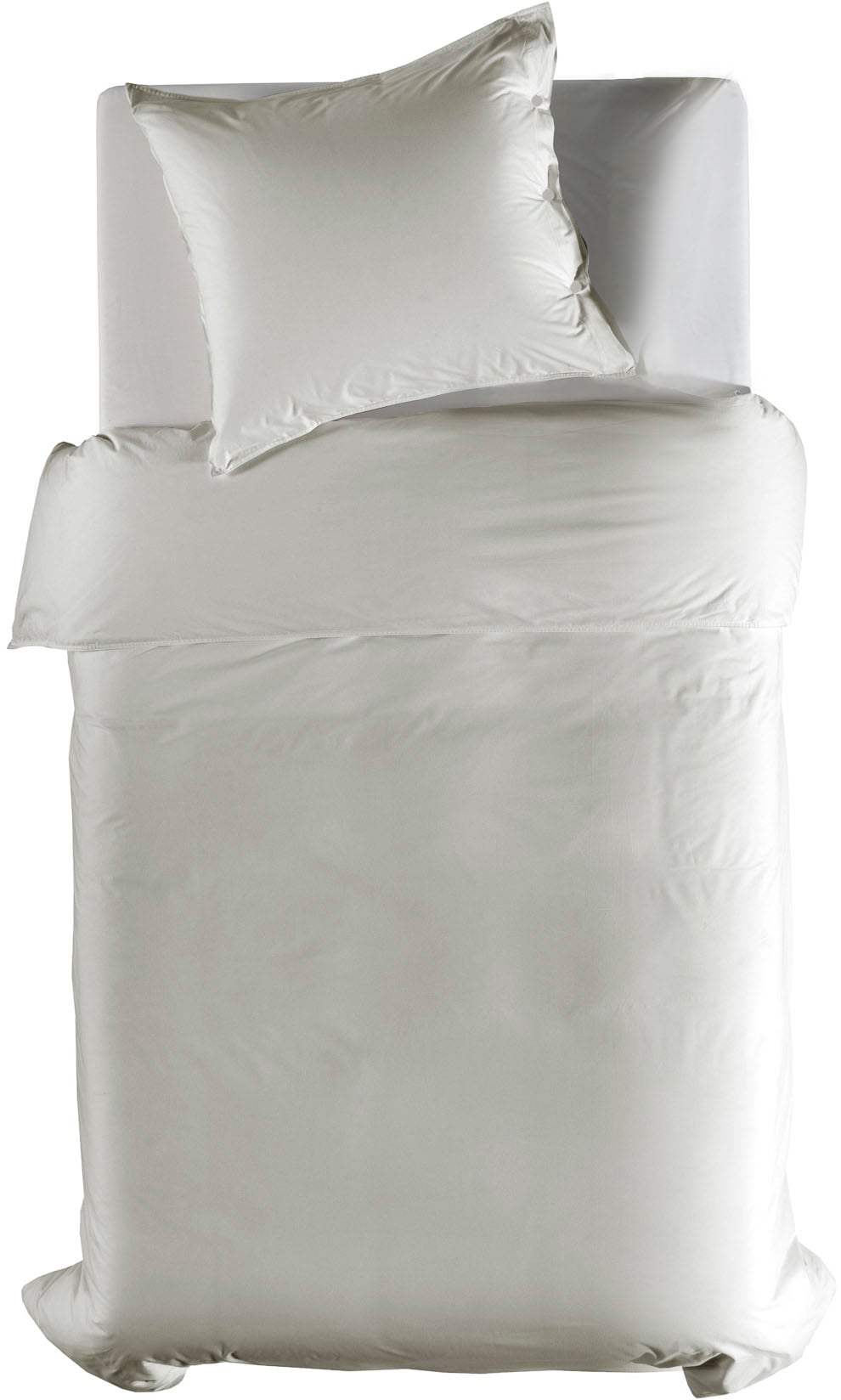 YELLOW Bettwäsche "Percale" 2 Stk. tlg. Uni Design, 100% Baumwolle ab 135x2 günstig online kaufen