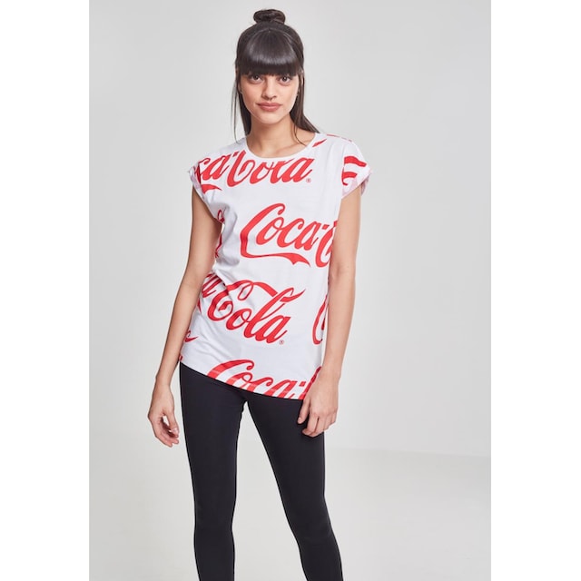 Merchcode Kurzarmshirt »Damen Ladies Coca Cola AOP Tee«, (1 tlg.) für  bestellen | BAUR