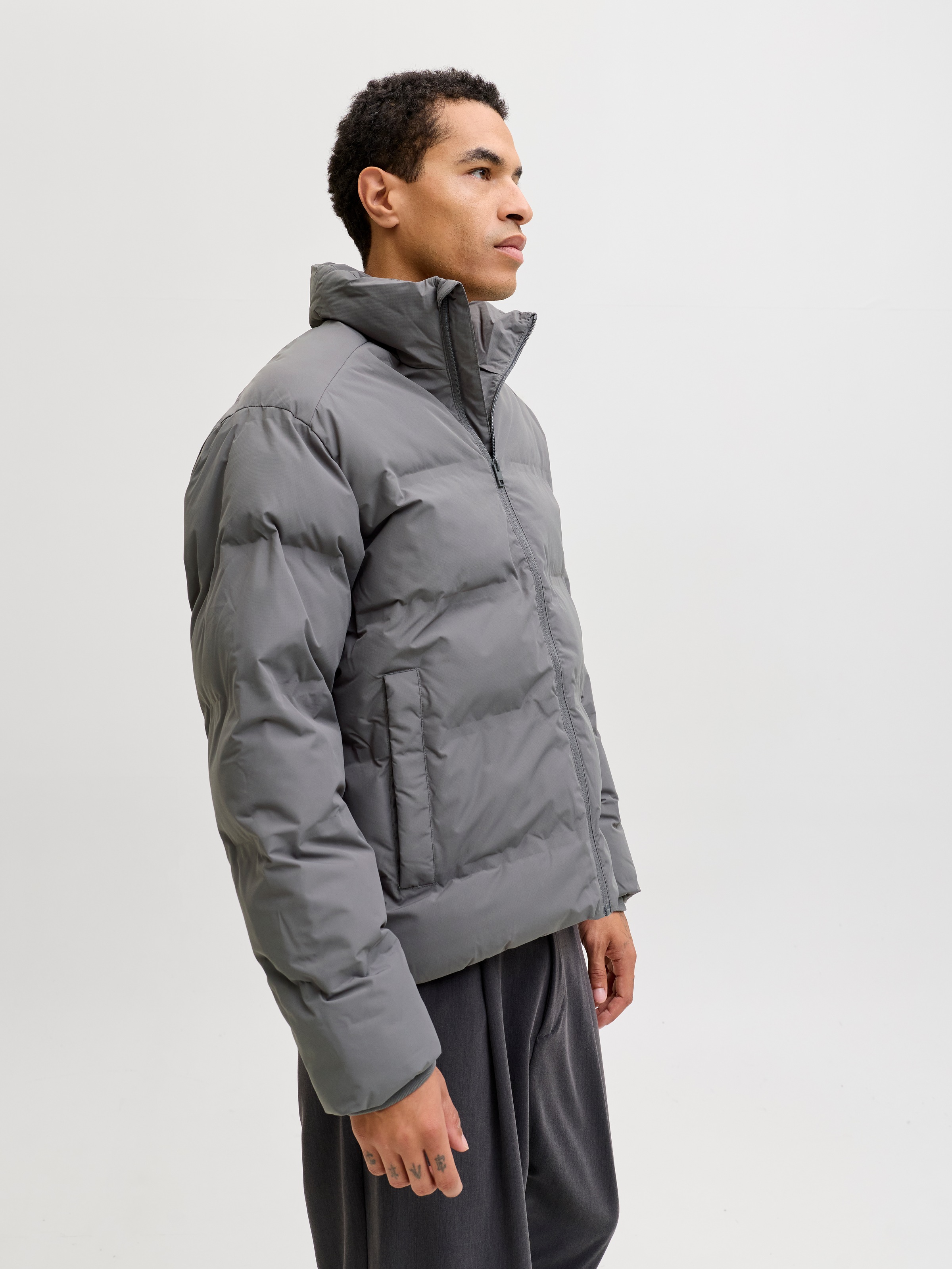 Jack & Jones Steppjacke "JJESOHO PUFFER COLLAR SN" ohne Kapuze günstig online kaufen