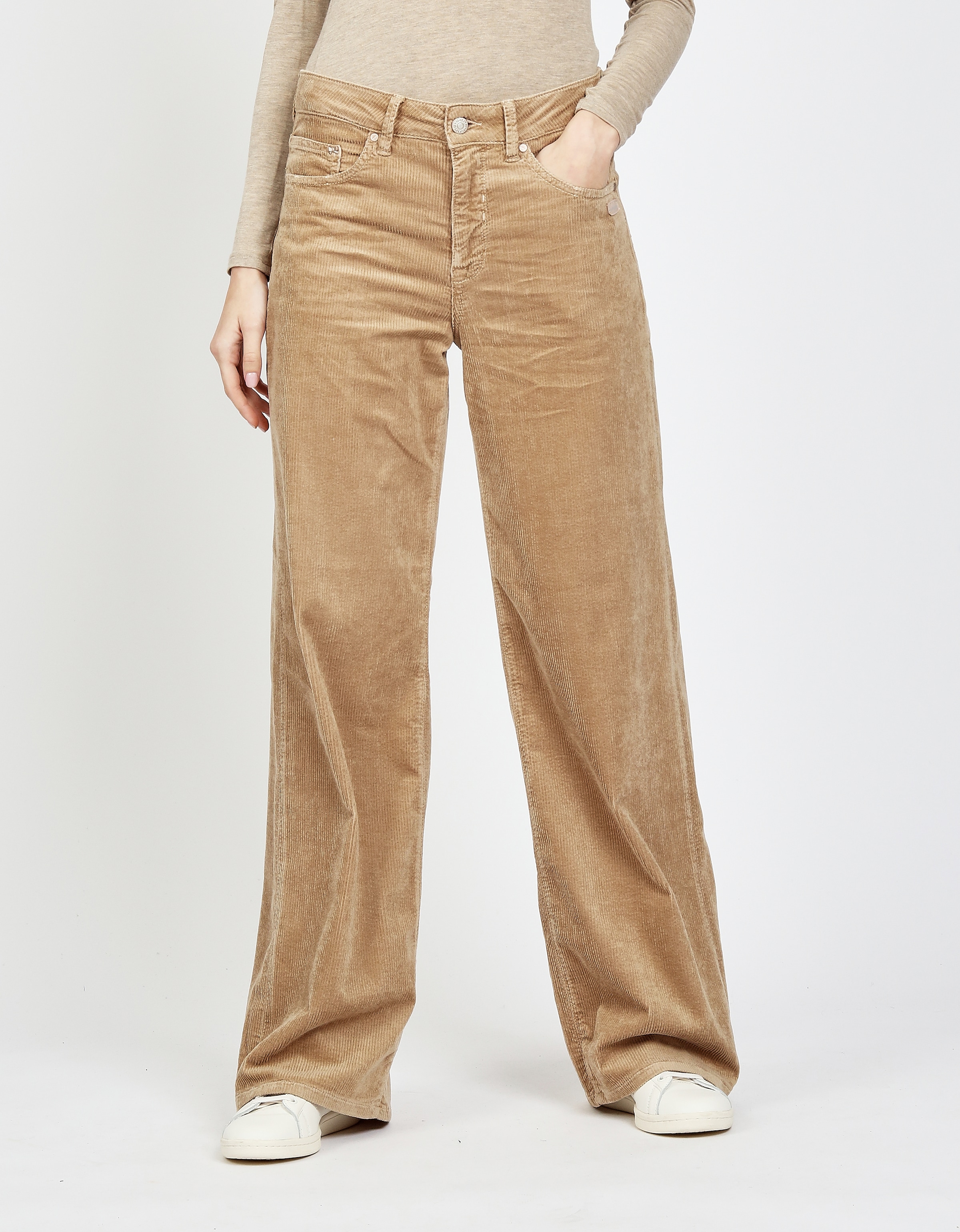 GANG Cordhose "94CARLOTTA LONG", im Wide Fit mit geradem Beinverlauf günstig online kaufen