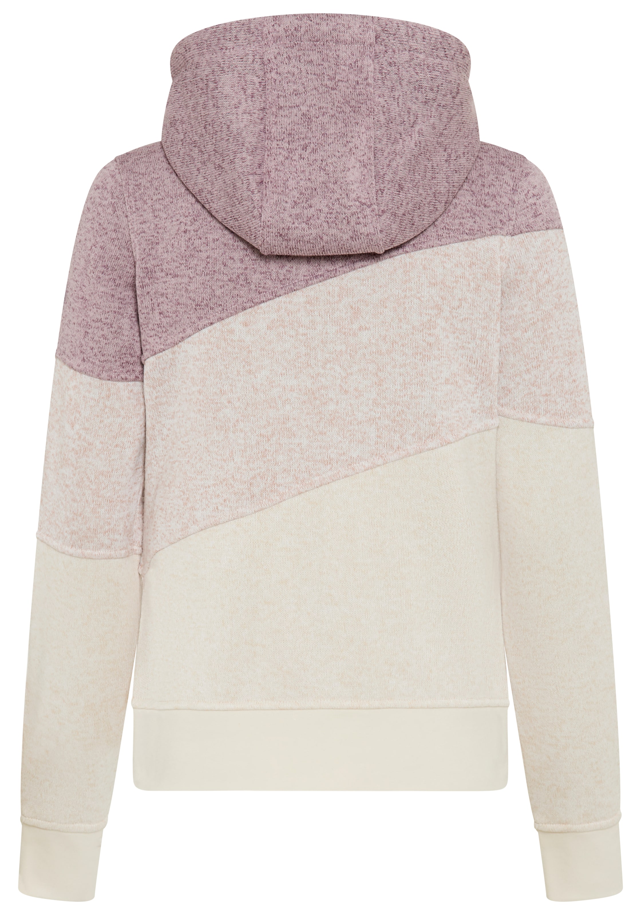 KangaROOS Strickfleecejacke mit Kapuze mit Kapuze, hüftlange Form