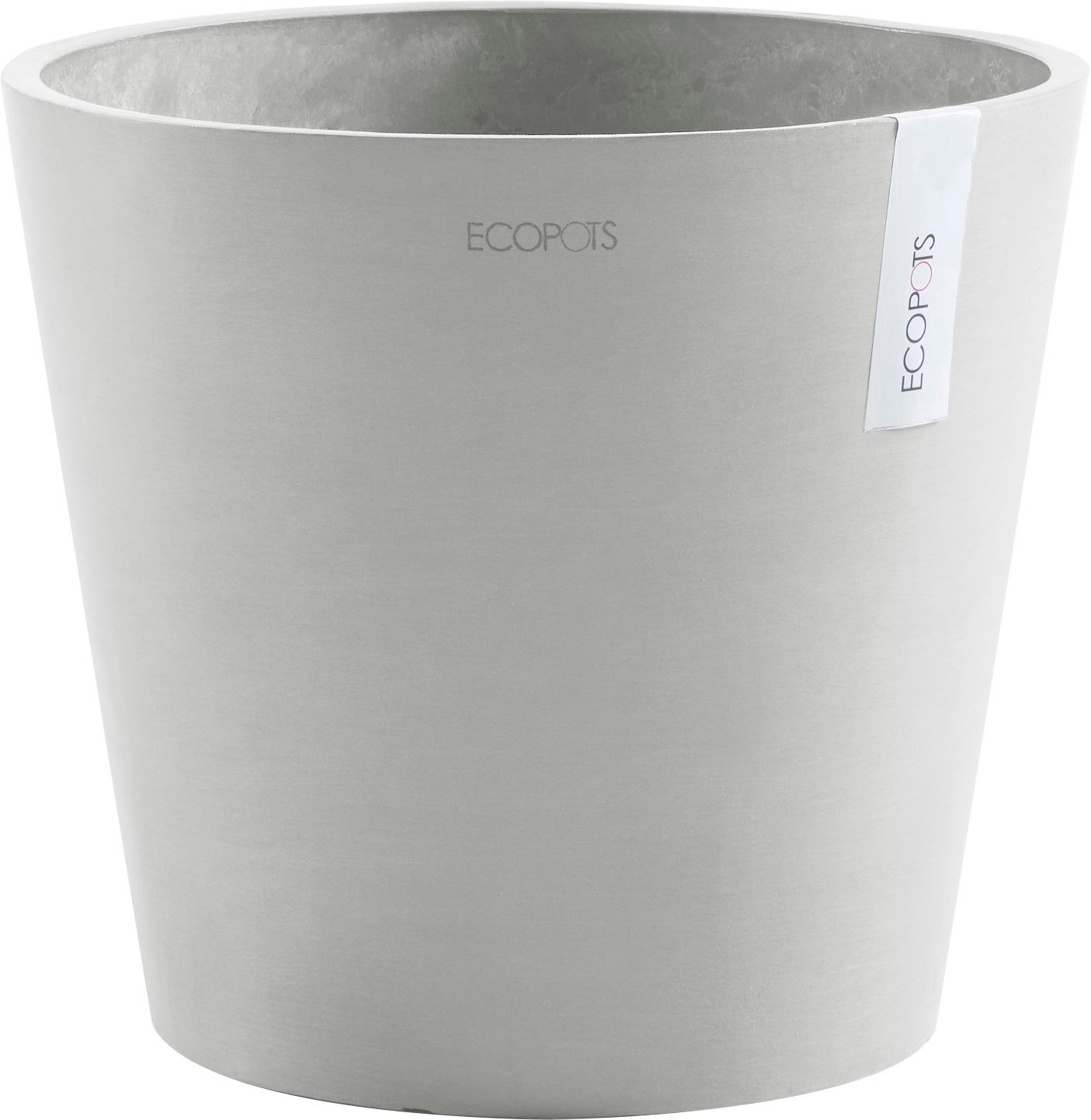 ECOPOTS Blumentopf "AMSTERDAM White Gre", BxTxH: 30x30x26 cm, mit Wasserreservoir