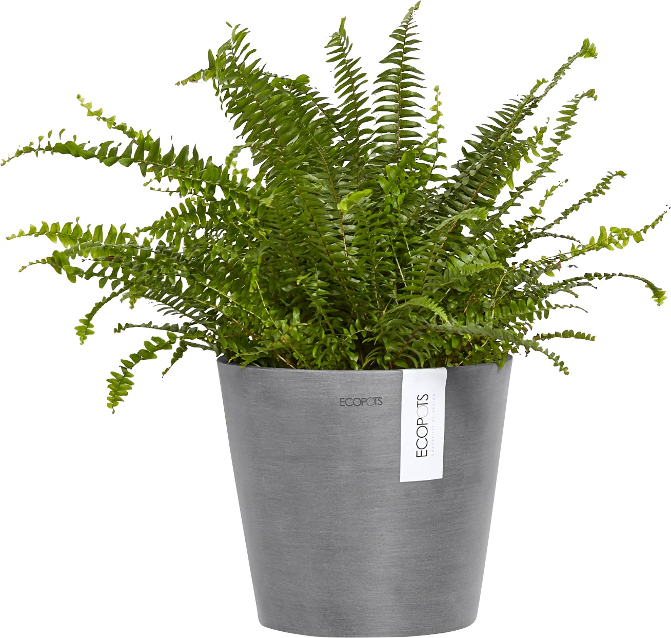 ECOPOTS Blumentopf »AMSTERDAM WALL Grey«, BxTxH: 21,8x21,8x17,5 cm