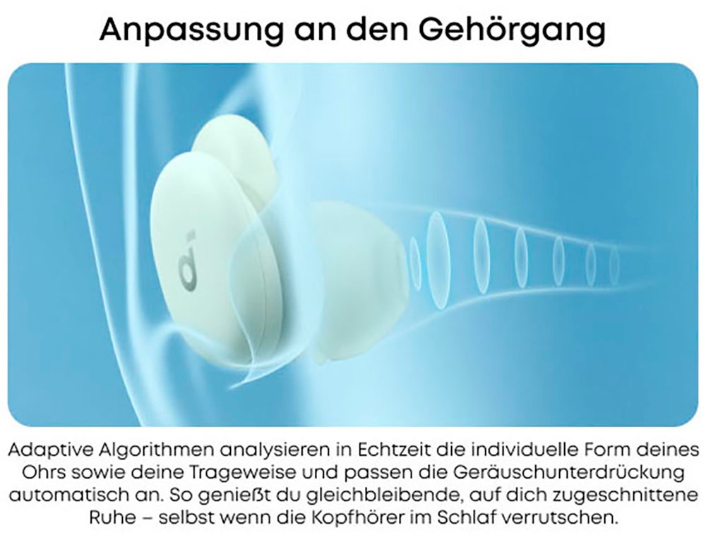 Anker In-Ear-Kopfhörer »Soundcore Sleep A30« Bluetooth Active Noise Cancelling (ANC)