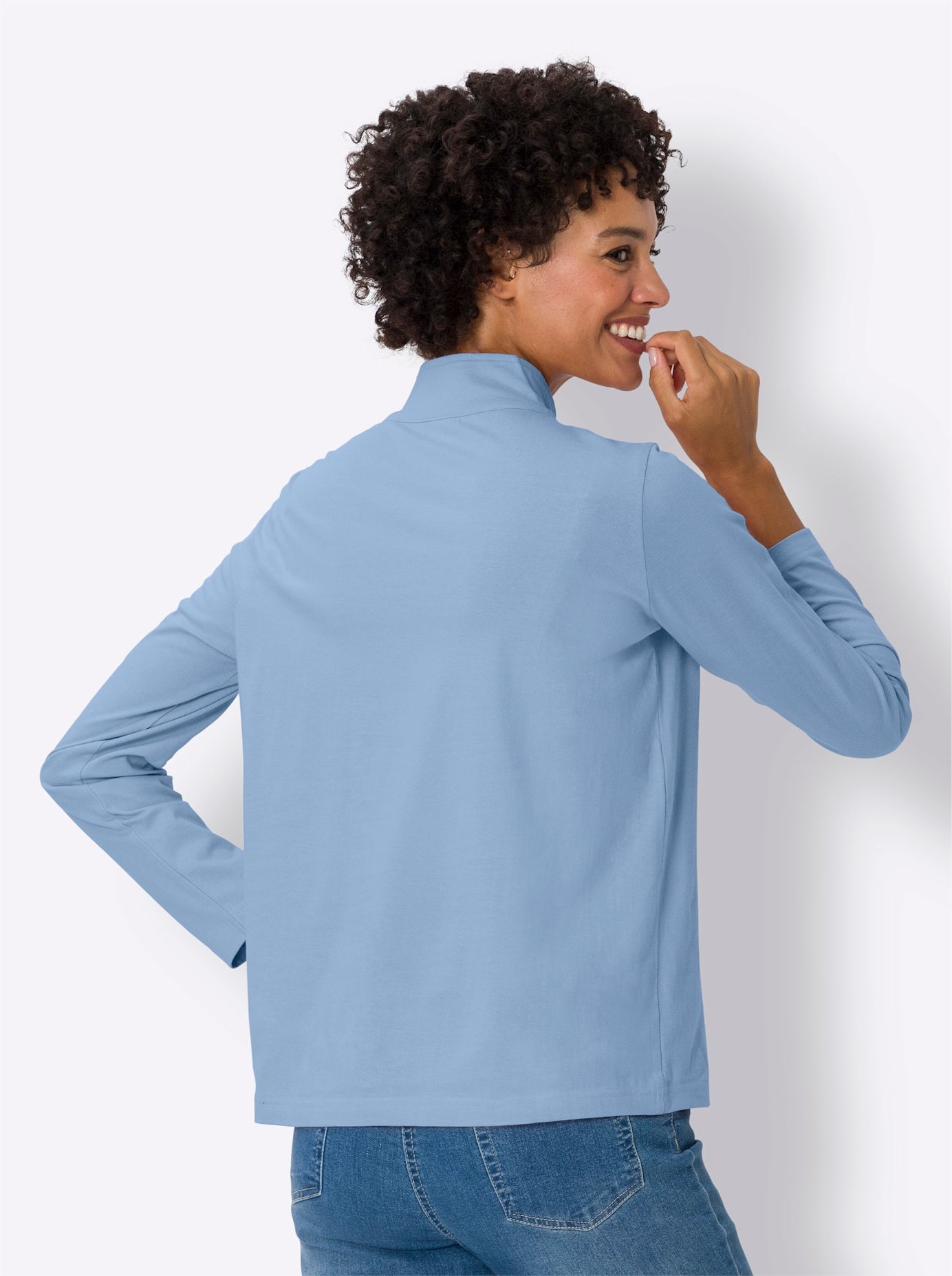 Classic Basics Stehkragenshirt »Langarm-Shirt«, (1 tlg.)
