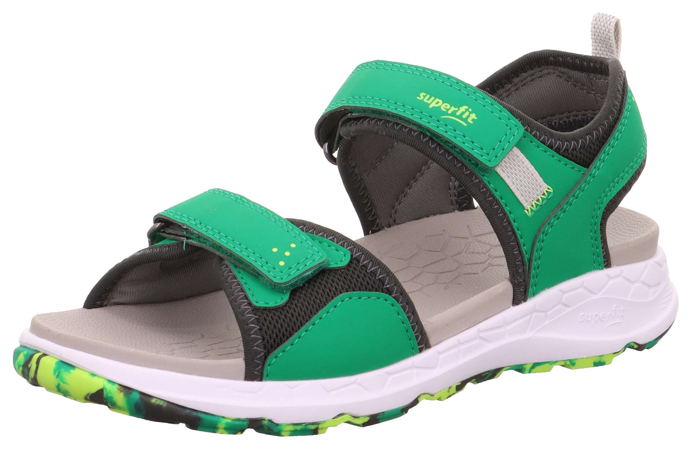 Superfit Sandale "CRISS CROSS WMS: mittel", Sommerschuh, Klettschuh, Outdoorschuh, mit Klettverschlüssen