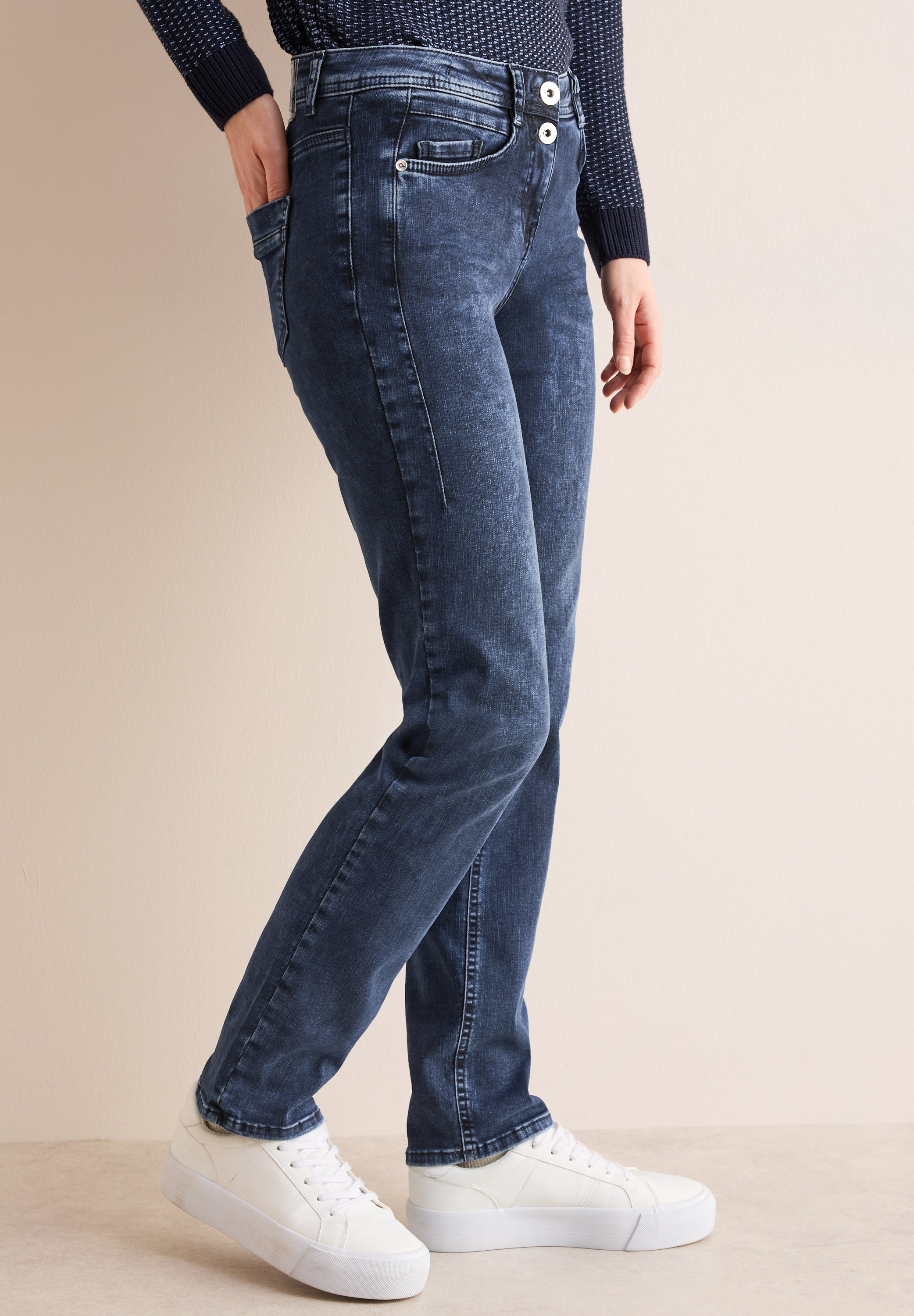 Cecil Straight-Jeans, 5-Pocket-Style