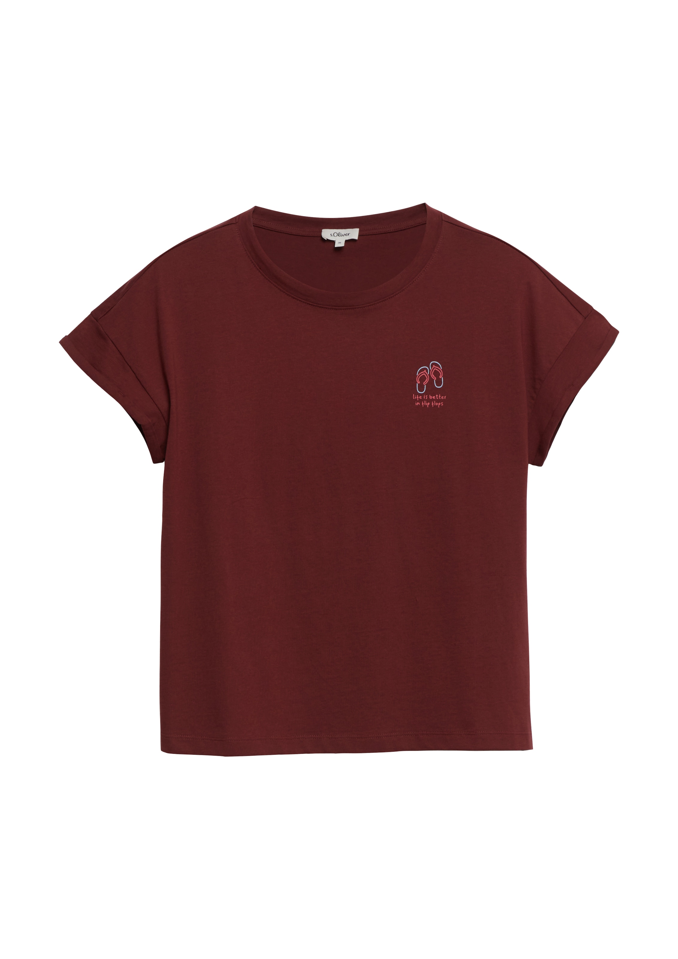 s.Oliver Kurzarmshirt Sommershirt mit Print