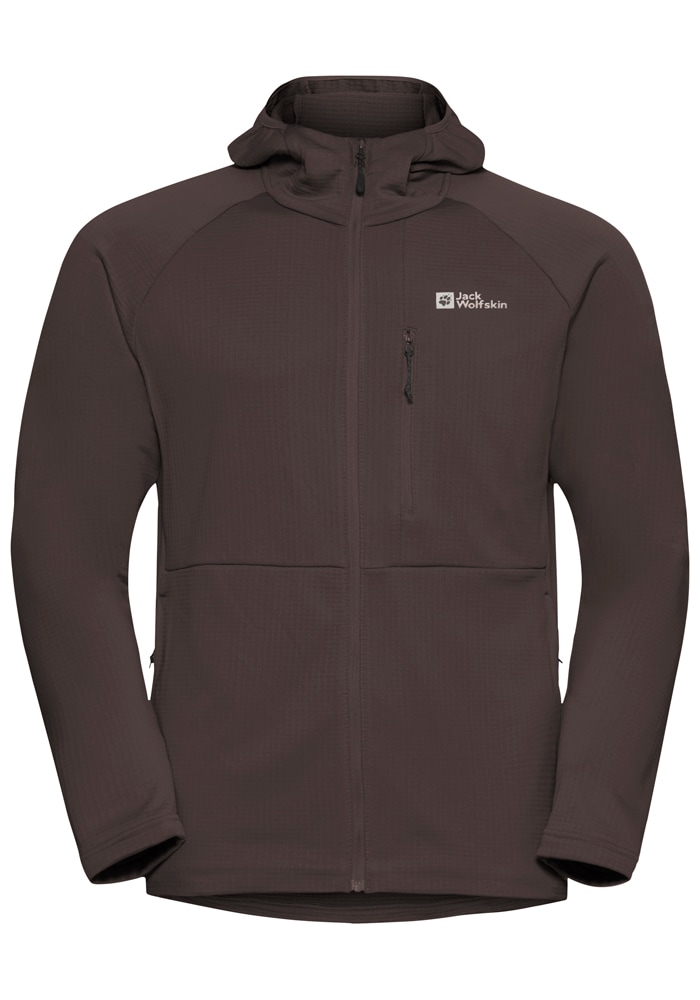 Jack Wolfskin Fleecejacke »KOLBENBERG HOODED FZ M«, mit Kapuze