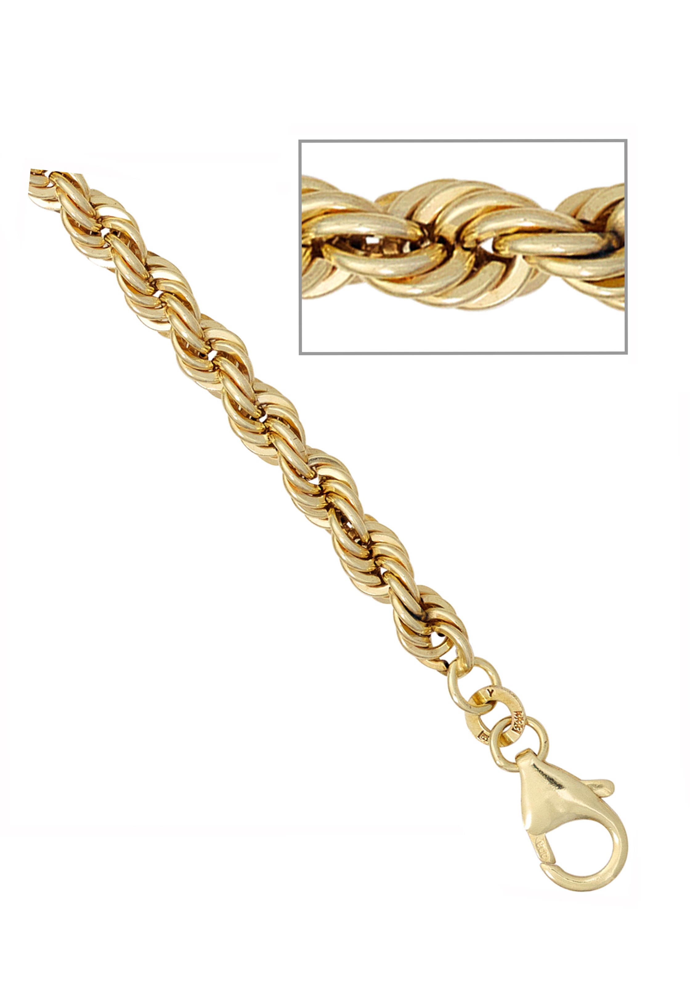 JOBO Goldarmband 21 cm bestellen »Kordel-Armband«, online Gold | 585 BAUR