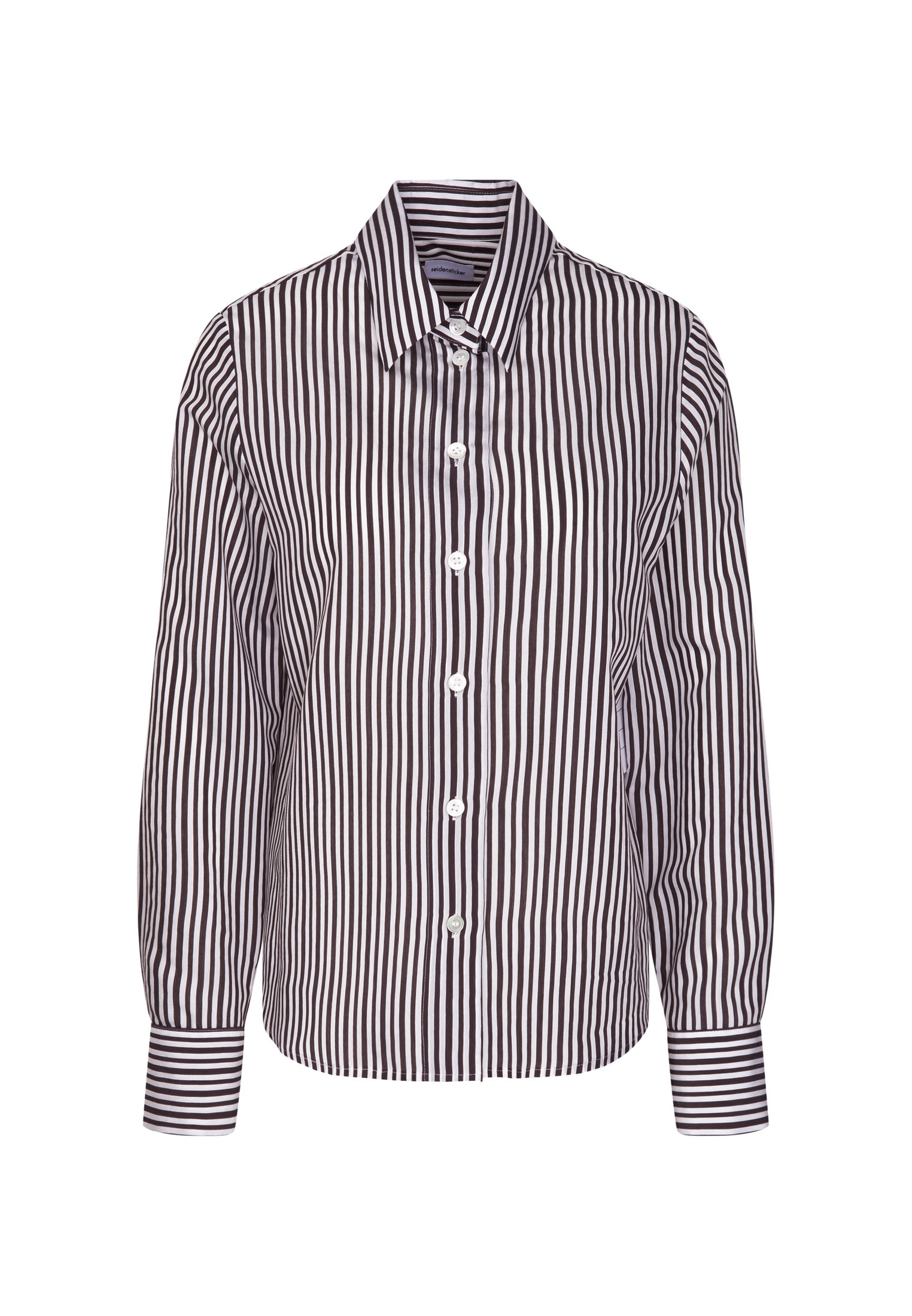 seidensticker Klassische Bluse »Schwarze Rose« 1/1 Gestreift