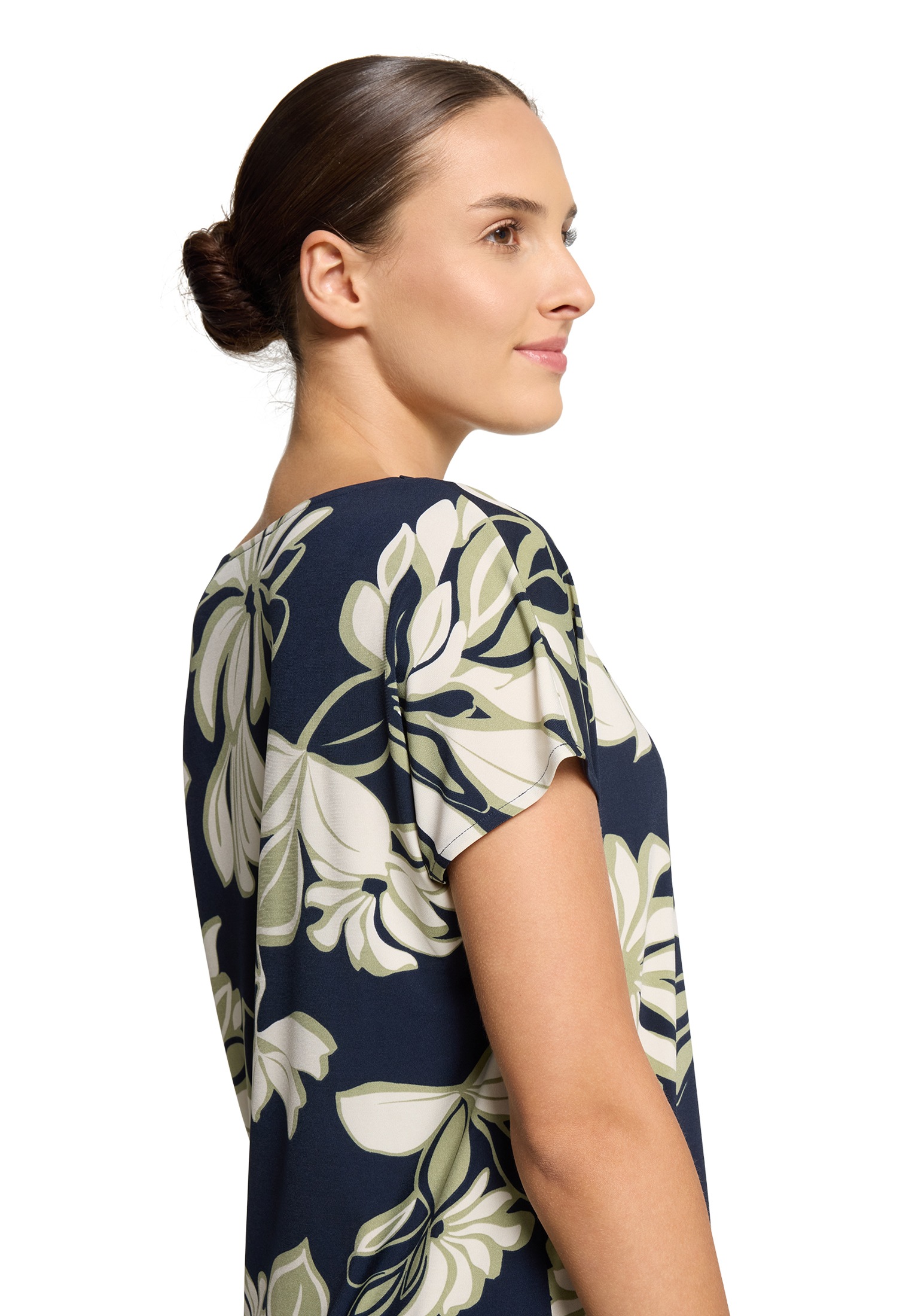 Betty Barclay Kurzarmshirt »Betty Barclay Damen Printshirt mit Wasserfallausschnitt«, (1 tlg.)
