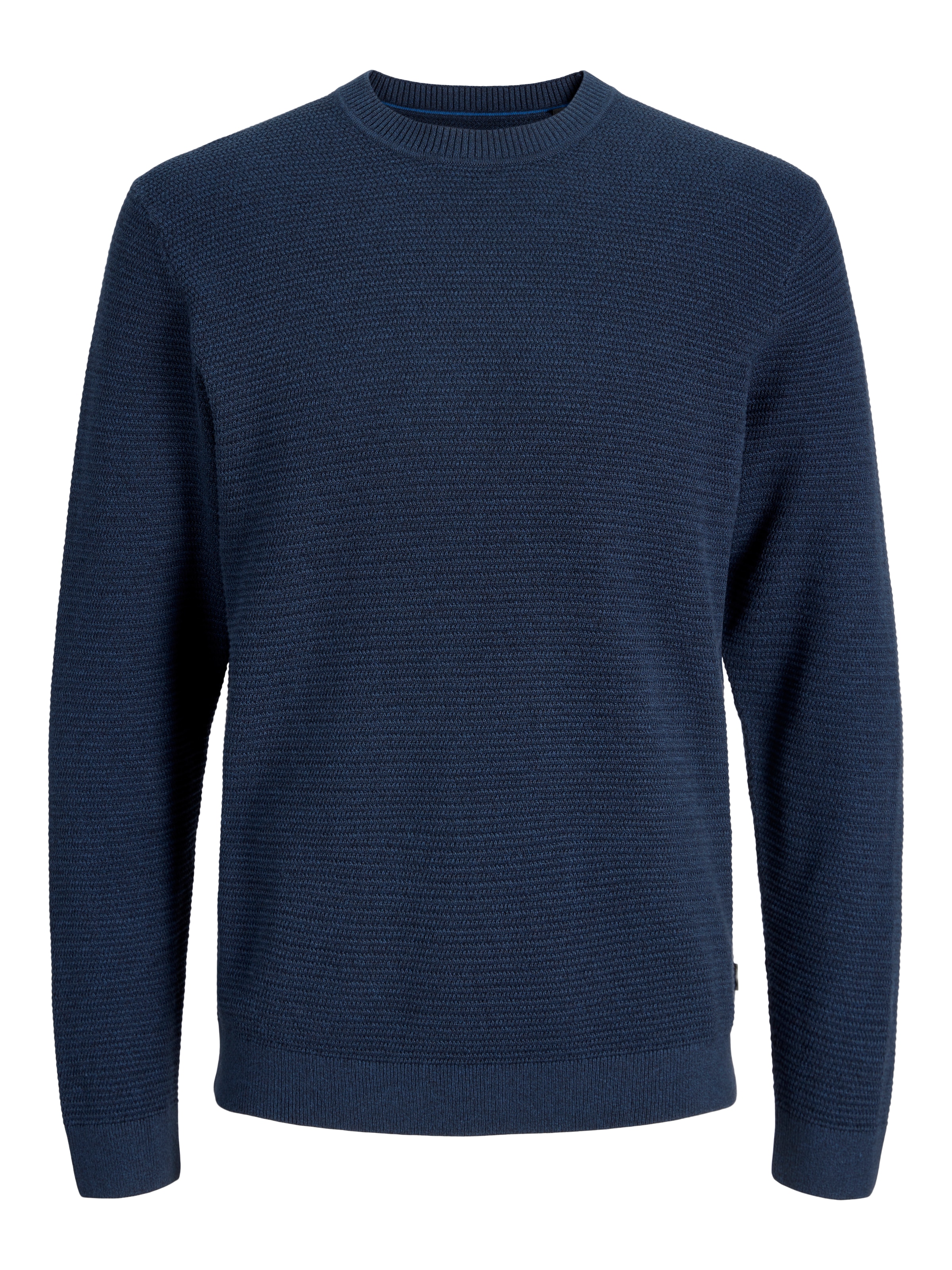 Jack & Jones Rundhalspullover »JPRBLURILEY KNIT CREW NECK LS SN« Baumwolle, regular fit