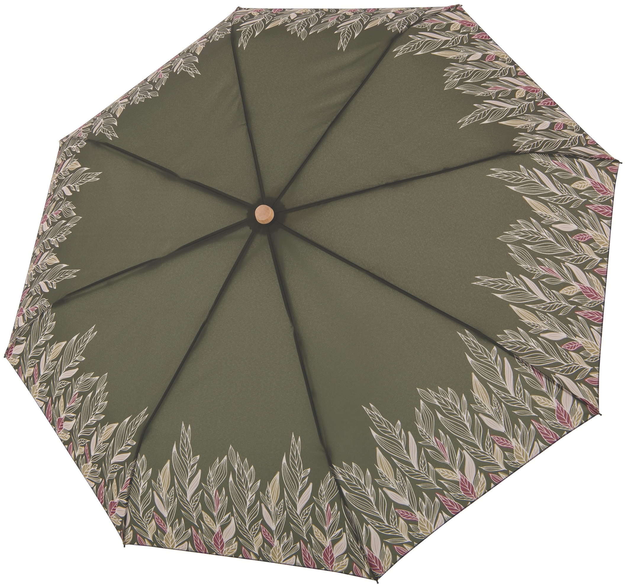Taschenregenschirm »nature Mini, intention olive«, aus recyceltem Material mit Griff...