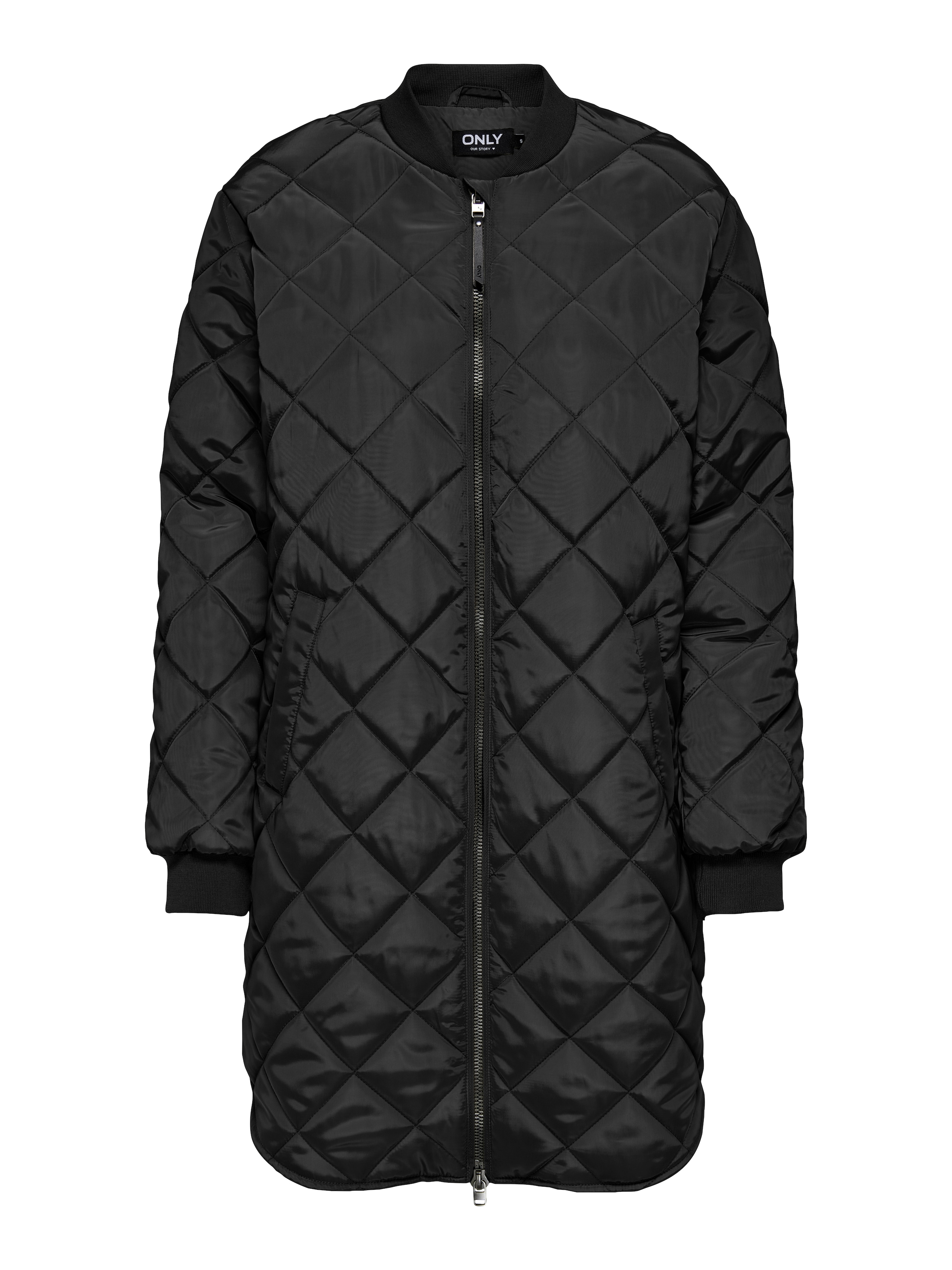 ONLY Steppmantel "ONLJESSICA QUILTED COAT ZIP CC OTW" Kunstfaser, Baseball Style