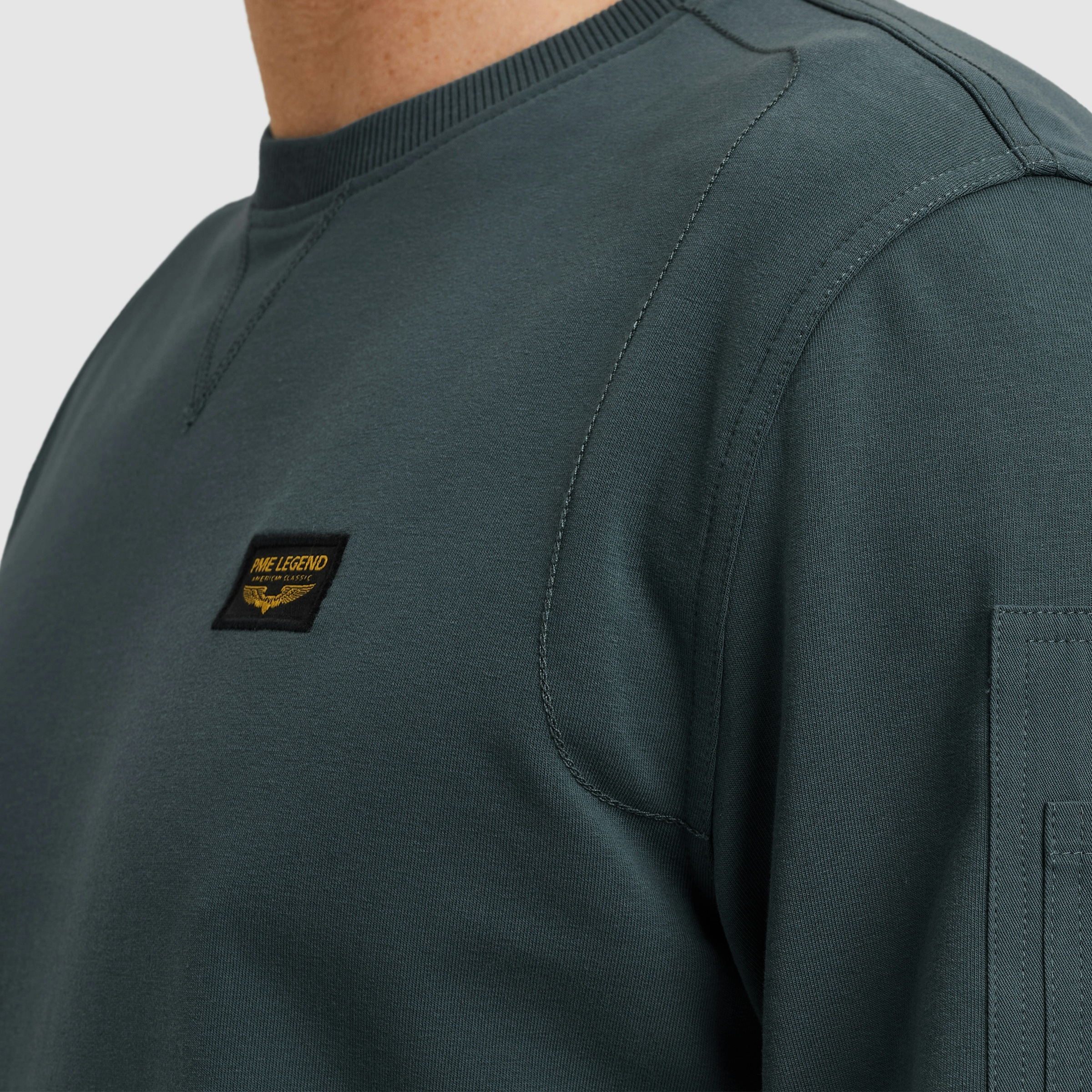 PME LEGEND Sweatshirt, mit Logo Stickerei